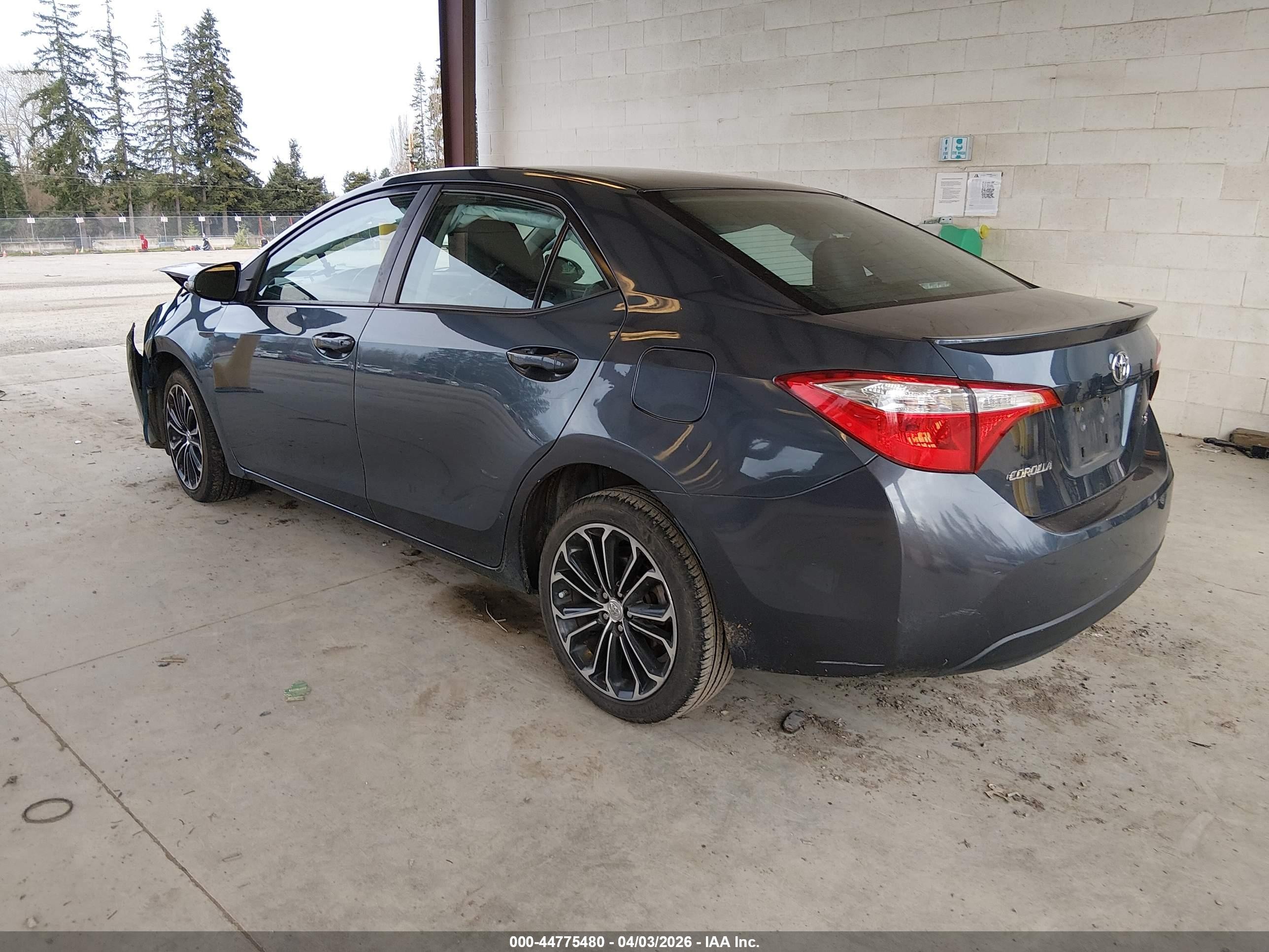2015 Toyota Corolla S Plus Dark Blue vin: 2T1BURHE1FC293150