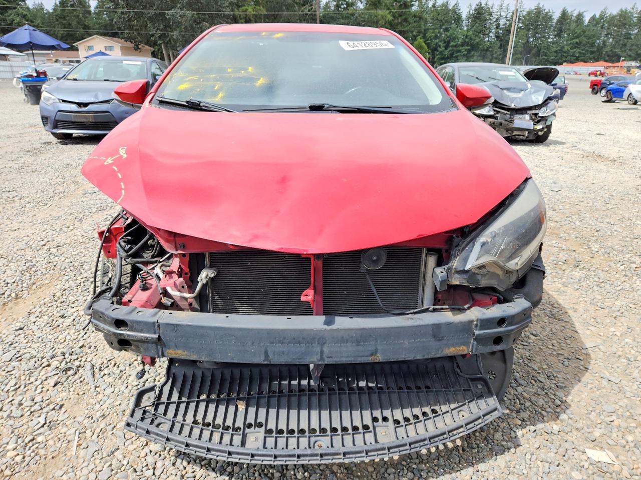 2015 Toyota Corolla S Plus Красный vin: 2T1BURHE1FC304342