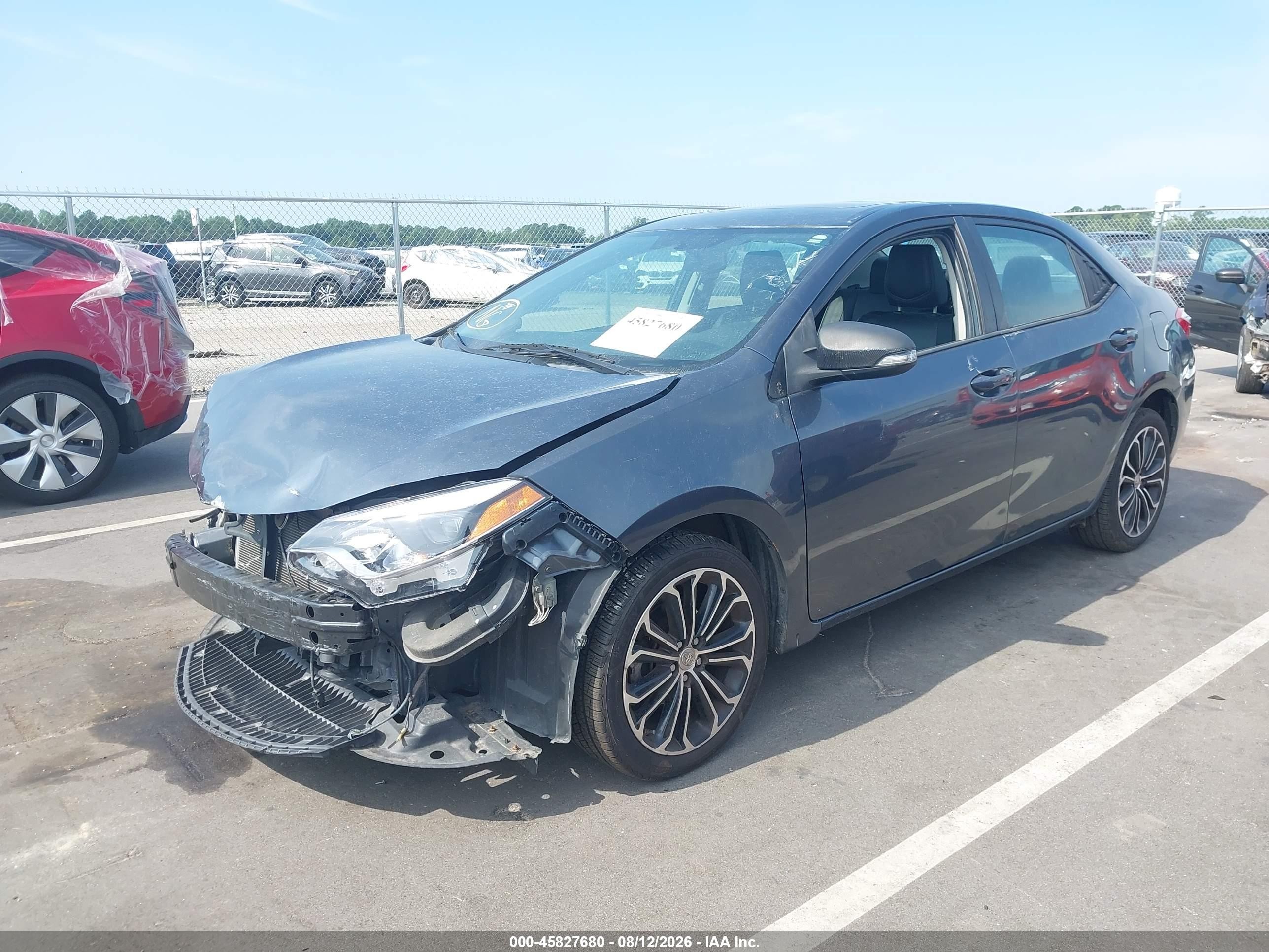 2015 Toyota Corolla S Plus Blue vin: 2T1BURHE1FC317754