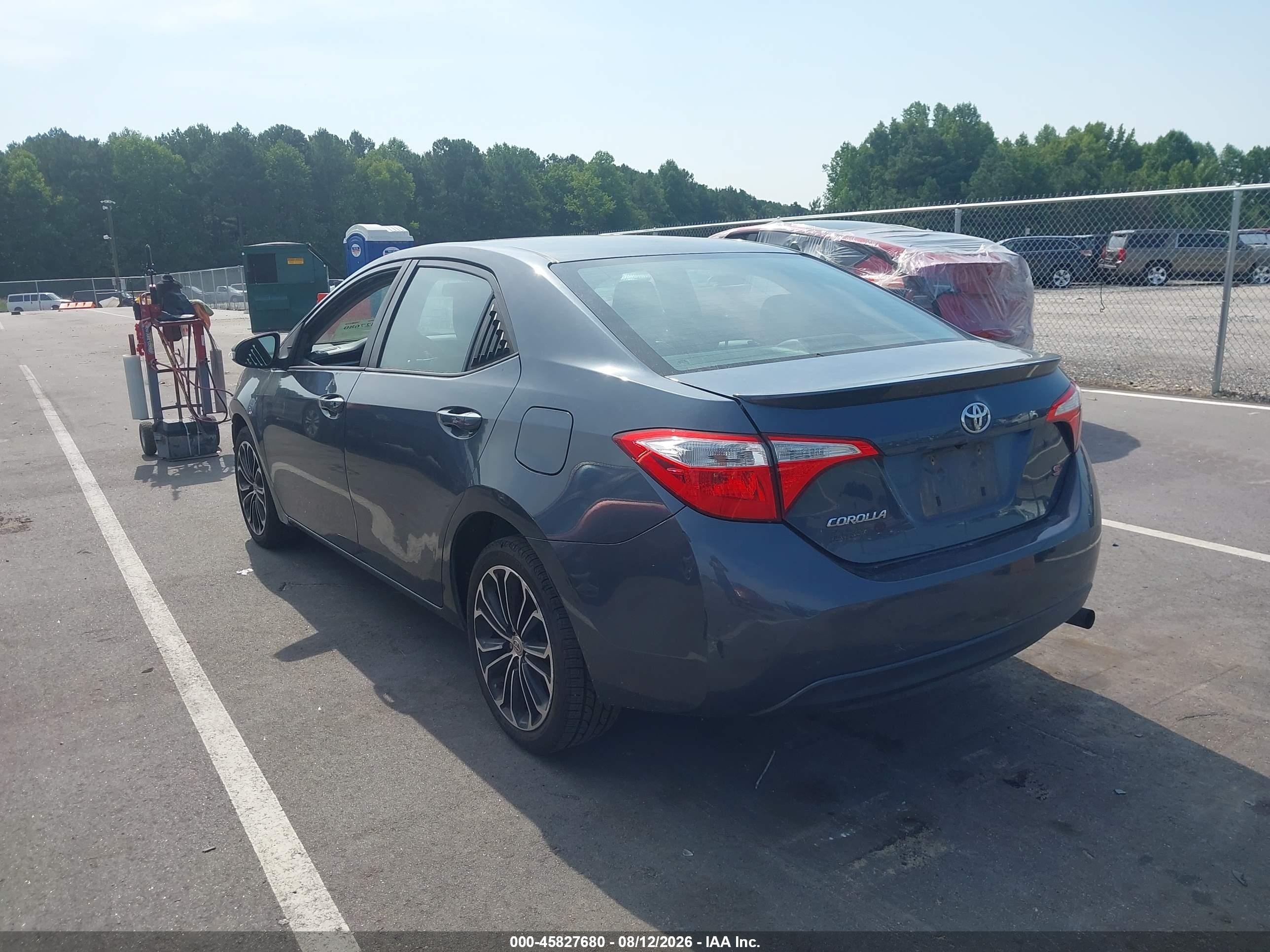 2015 Toyota Corolla S Plus Blue vin: 2T1BURHE1FC317754
