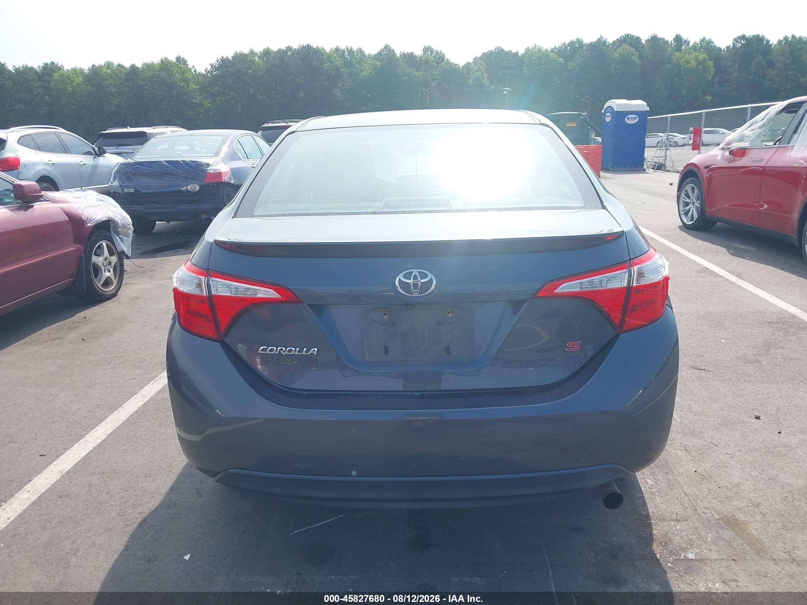 2015 Toyota Corolla S Plus Blue vin: 2T1BURHE1FC317754