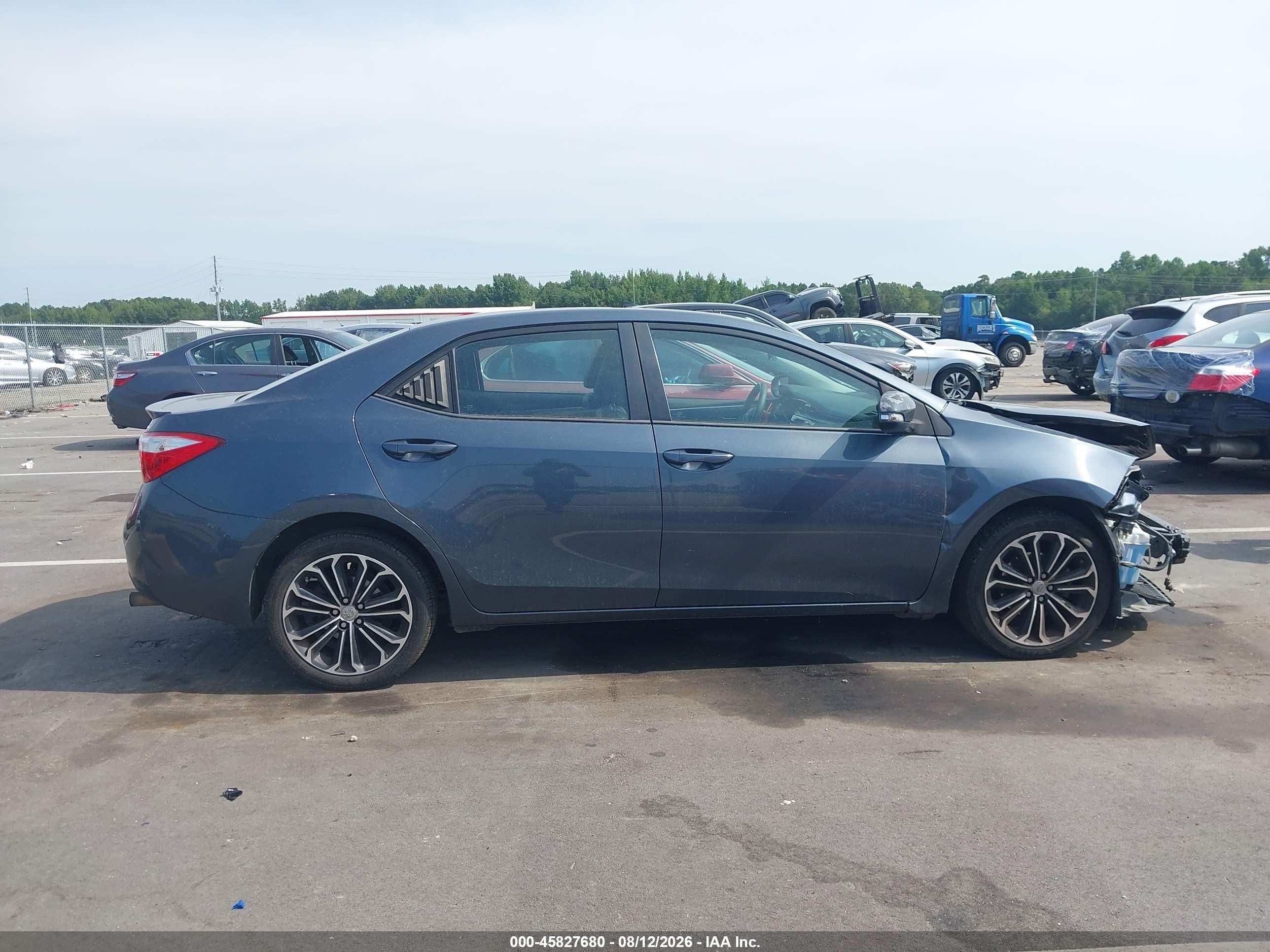 2015 Toyota Corolla S Plus Blue vin: 2T1BURHE1FC317754