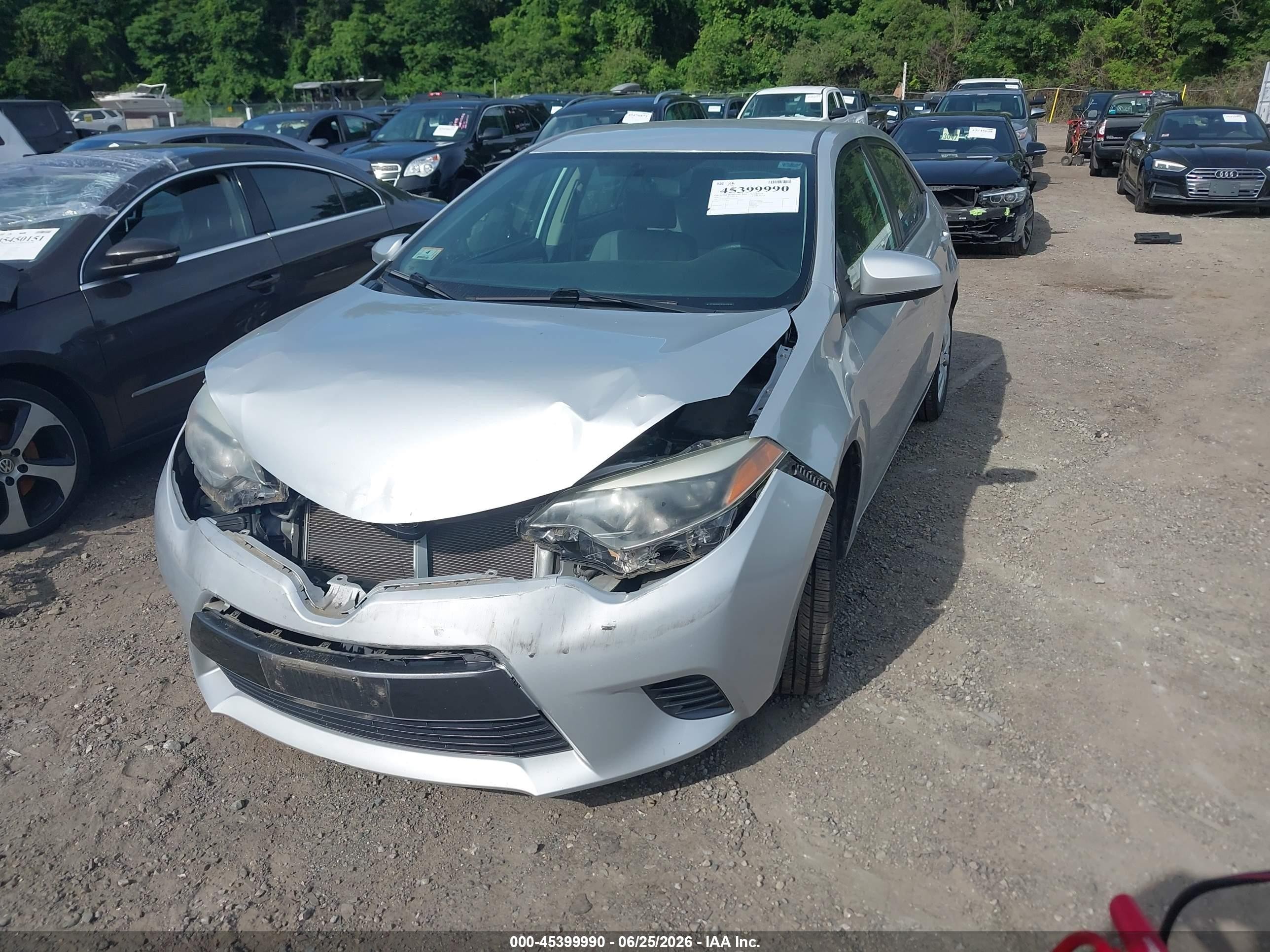 2015 Toyota Corolla Le Silver vin: 2T1BURHE1FC317916
