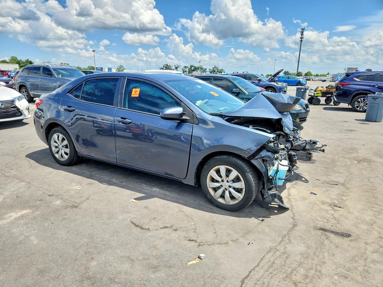 2015 Toyota Corolla Le Blue vin: 2T1BURHE1FC321643