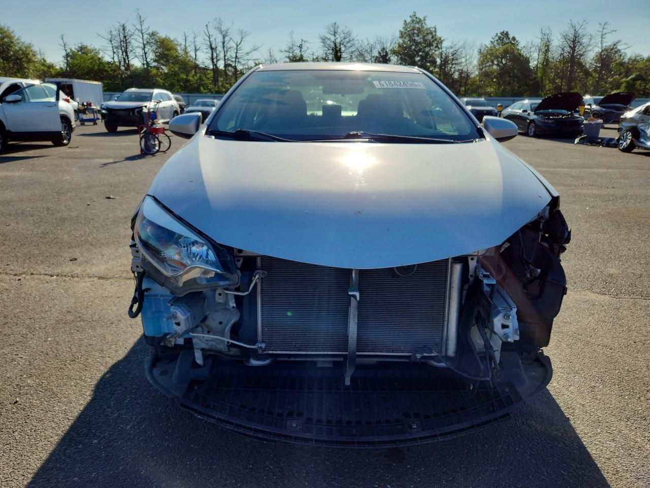 2015 Toyota Corolla Le Gray vin: 2T1BURHE1FC331525