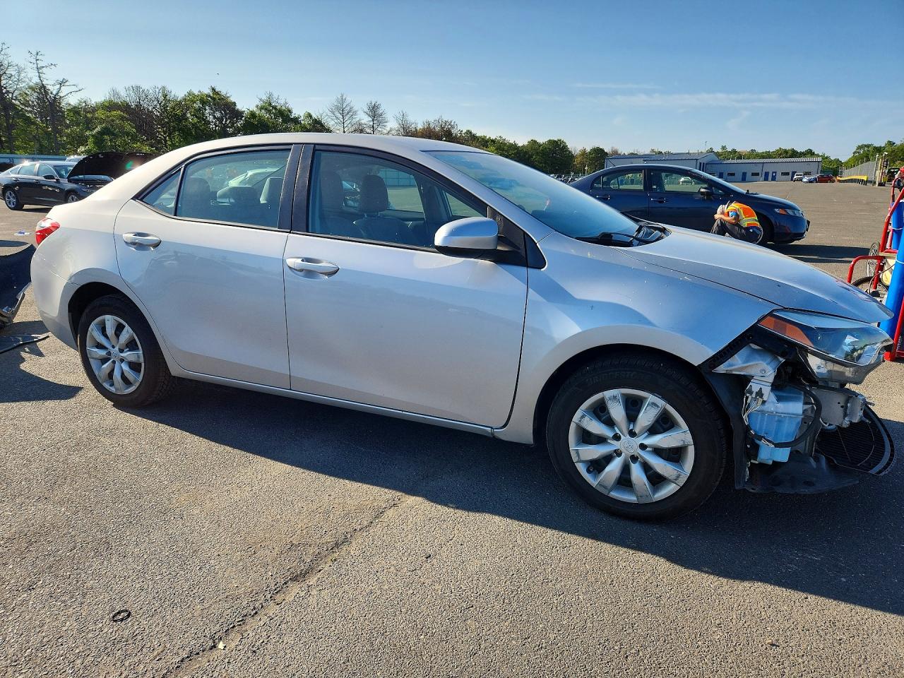 2015 Toyota Corolla Le Gray vin: 2T1BURHE1FC331525