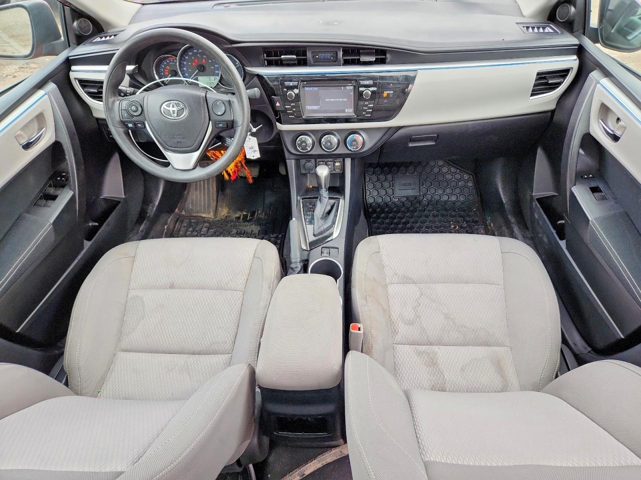 2015 Toyota Corolla L Red vin: 2T1BURHE1FC336952