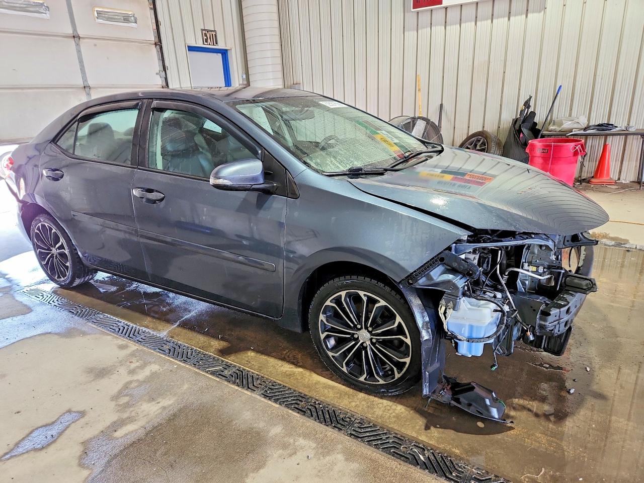 2015 Toyota Corolla S Plus Gray vin: 2T1BURHE1FC339060