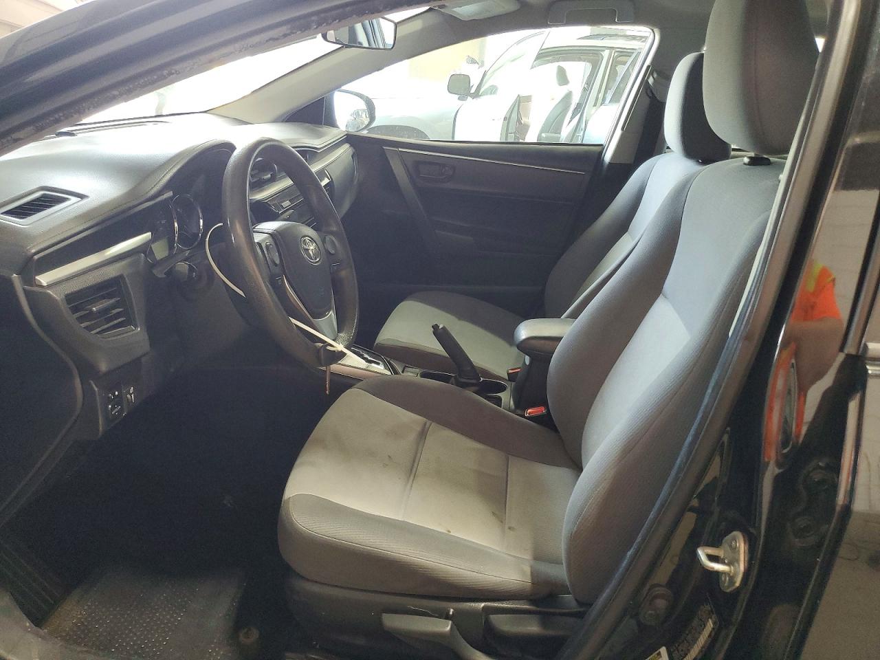 2015 Toyota Corolla L Black vin: 2T1BURHE1FC349166