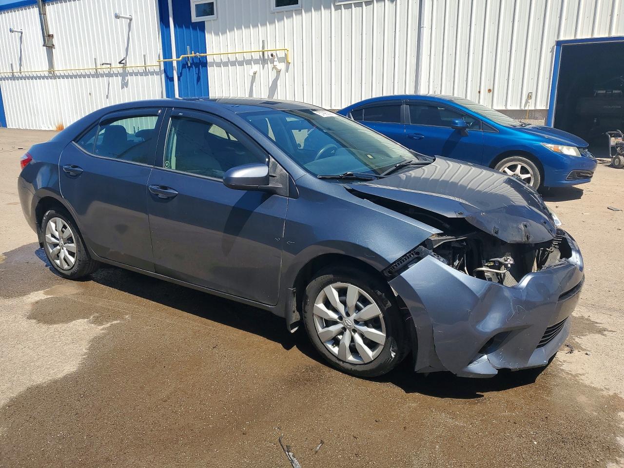 2015 Toyota Corolla L Gray vin: 2T1BURHE1FC350947