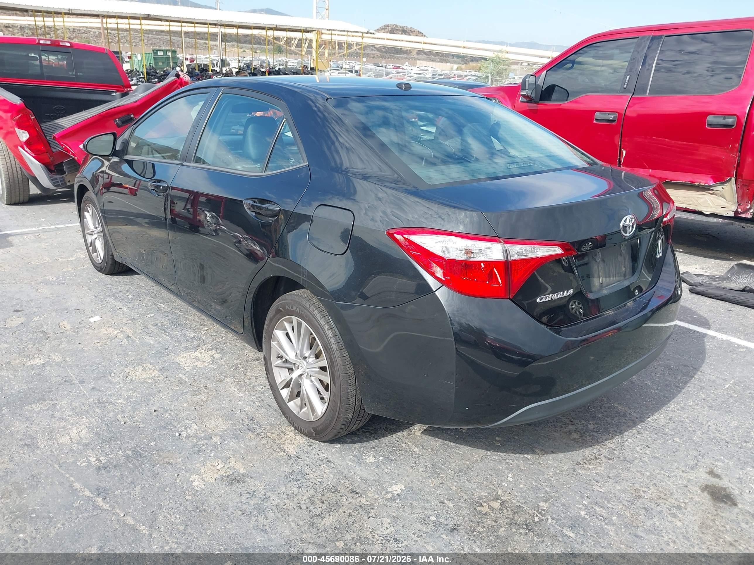 2015 Toyota Corolla Le Premium Black vin: 2T1BURHE1FC351676