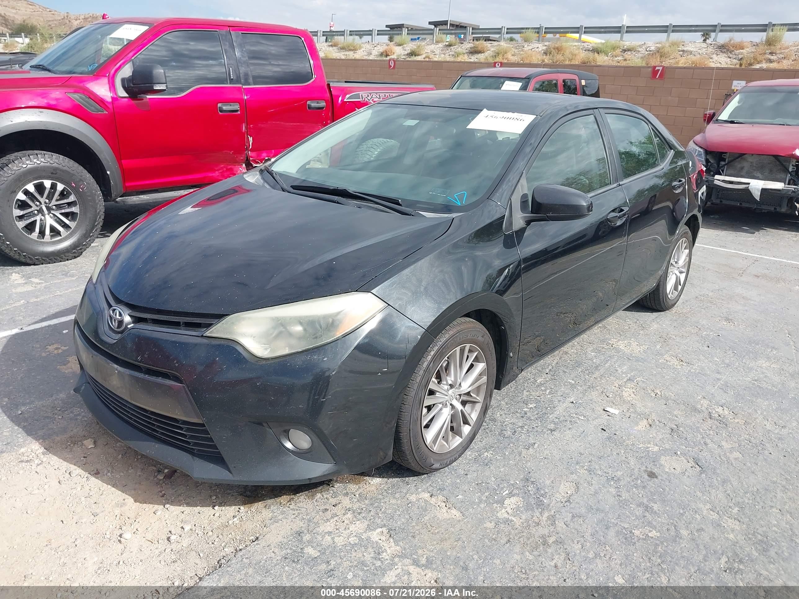 2015 Toyota Corolla Le Premium Black vin: 2T1BURHE1FC351676