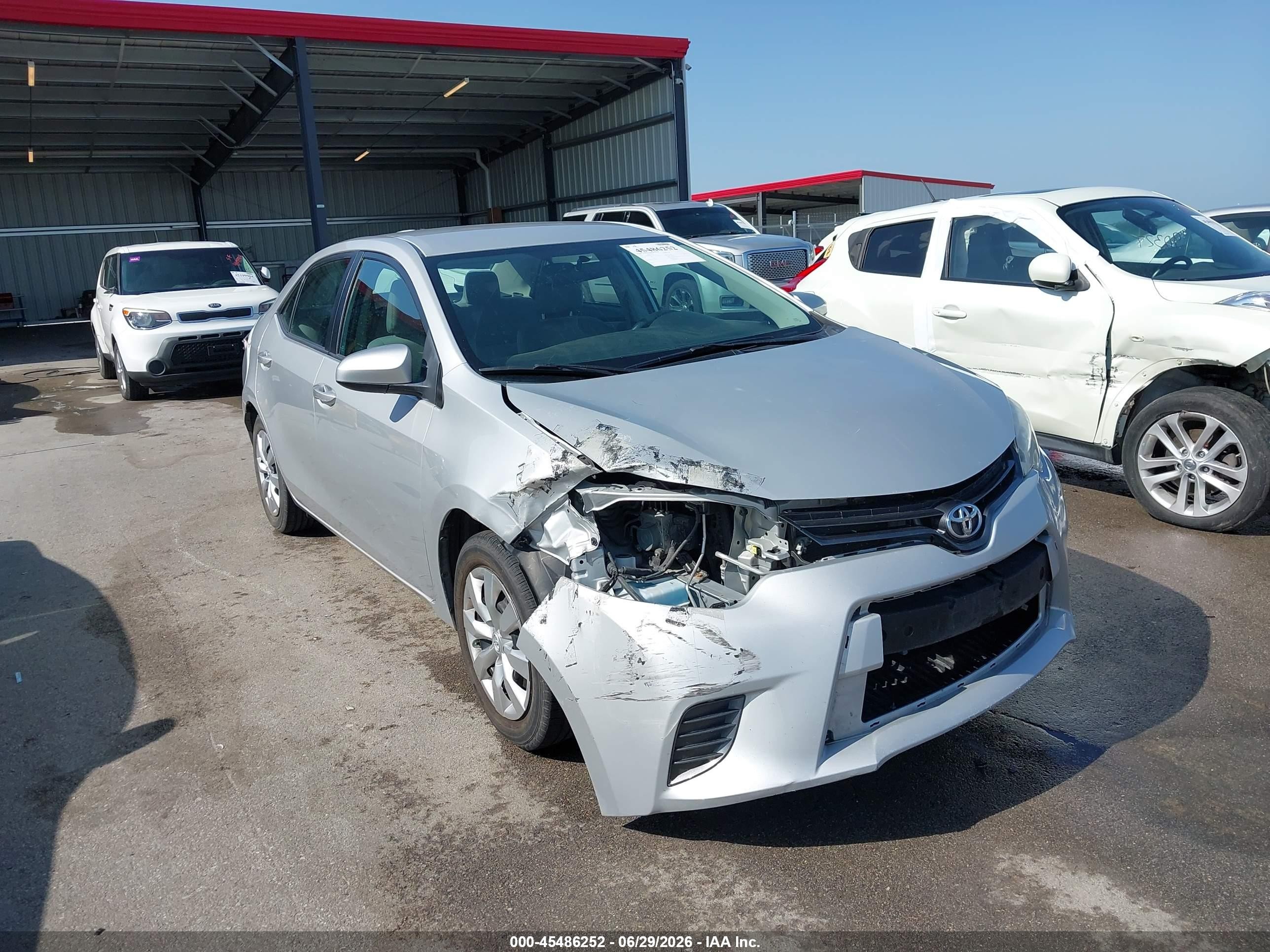 2015 Toyota Corolla Le Silver vin: 2T1BURHE1FC352911