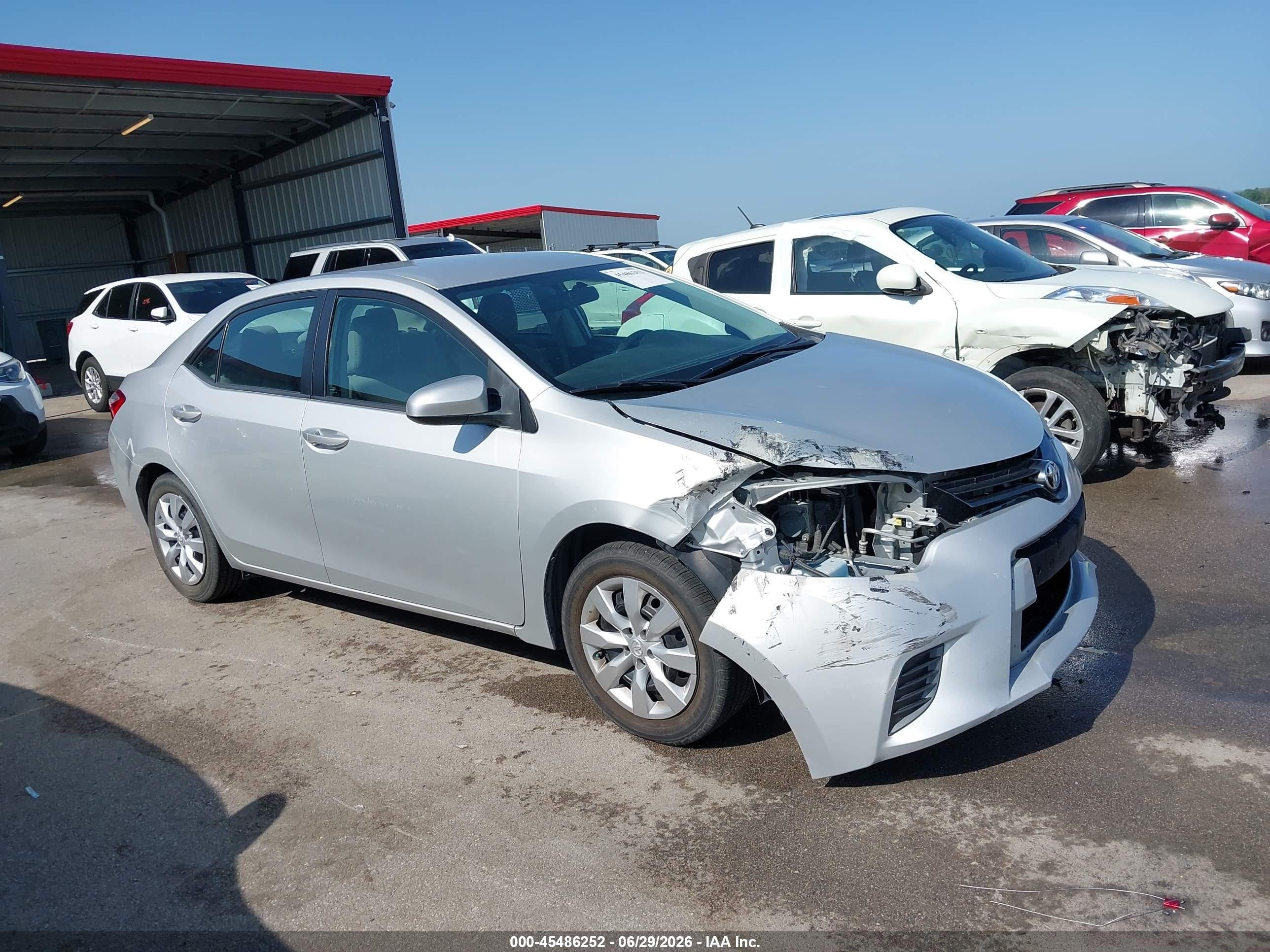 2015 Toyota Corolla Le Silver vin: 2T1BURHE1FC352911