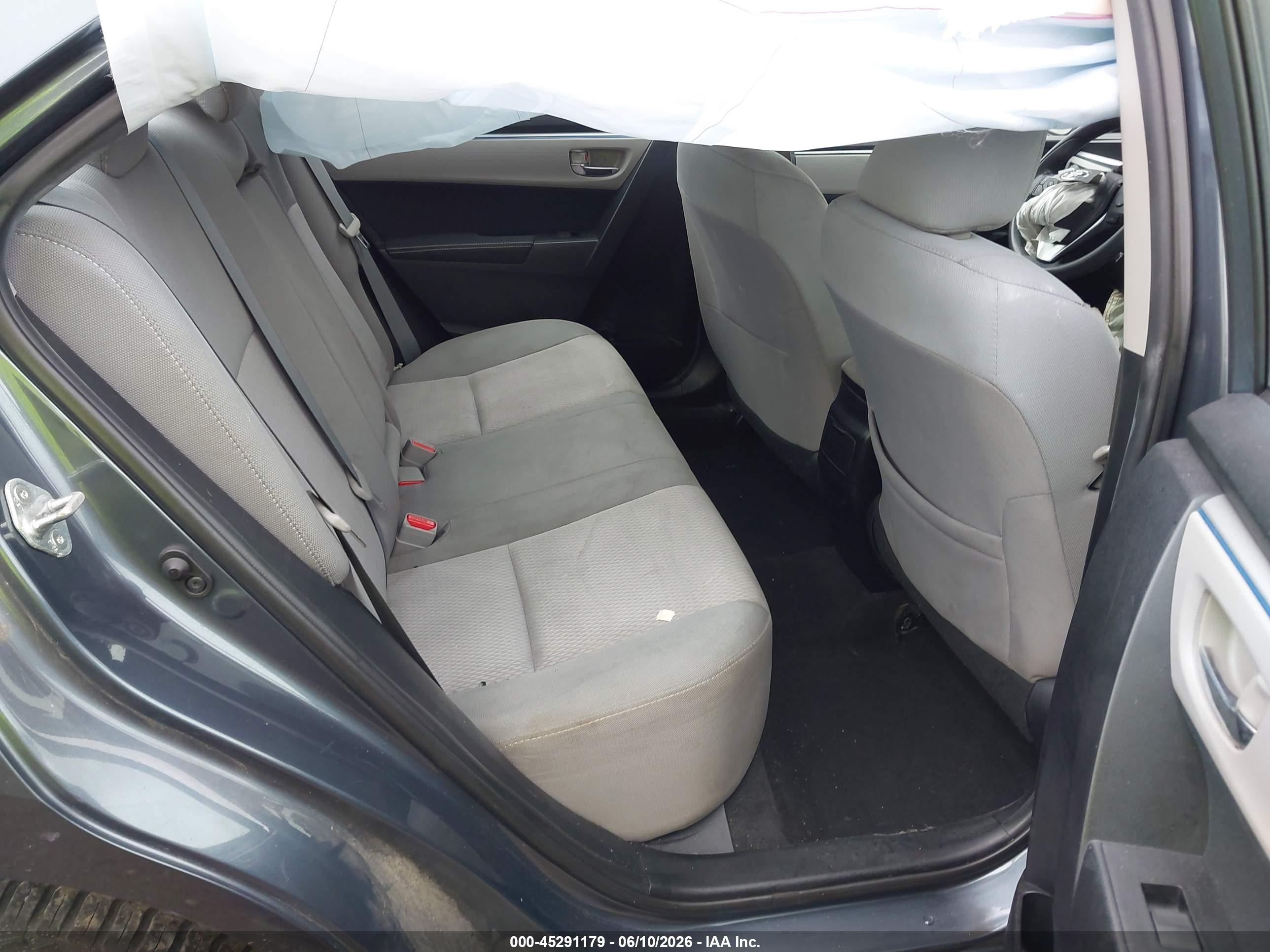 2015 Toyota Corolla Le Gray vin: 2T1BURHE1FC366114