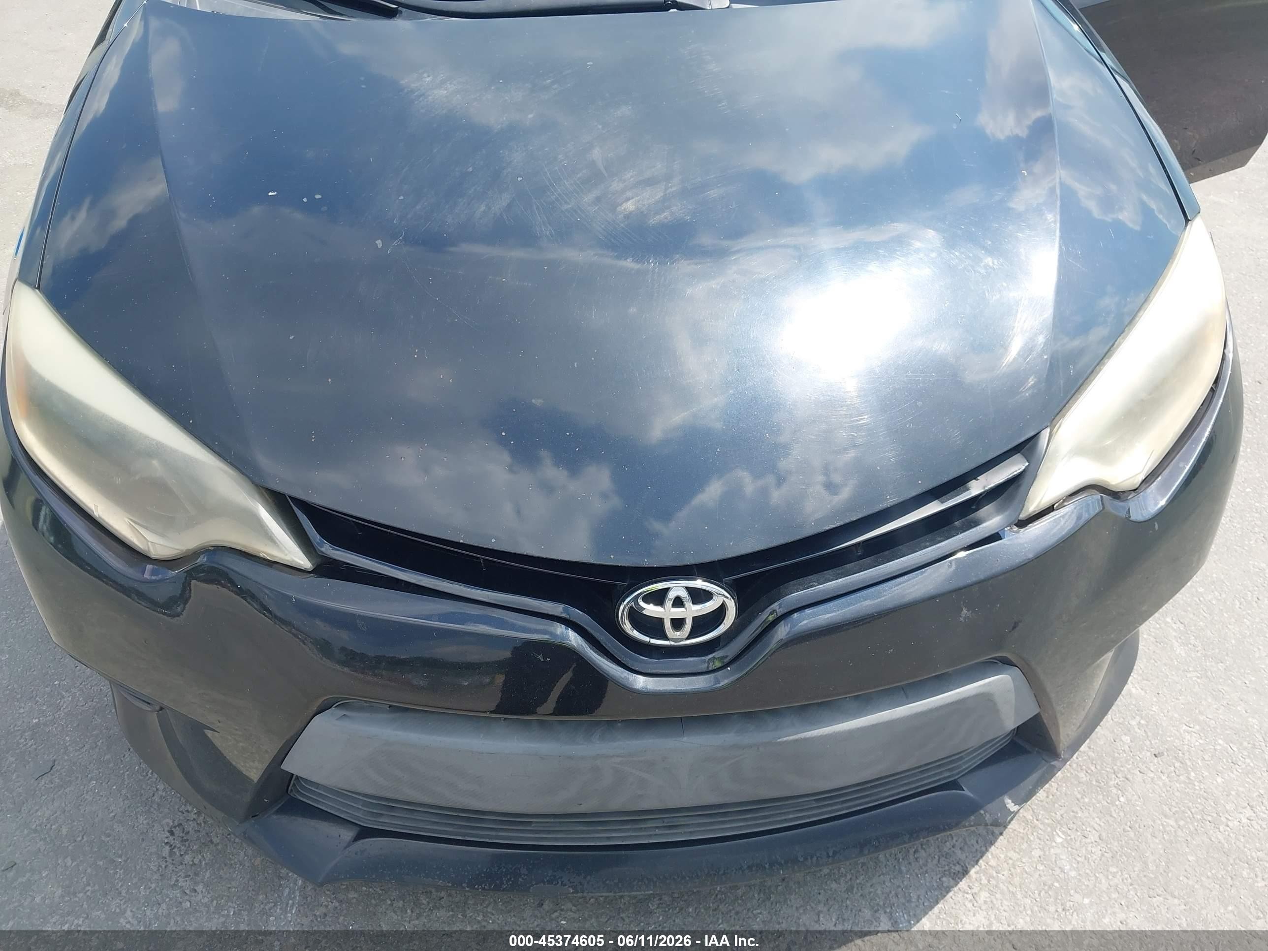 2015 Toyota Corolla Le Black vin: 2T1BURHE1FC378490