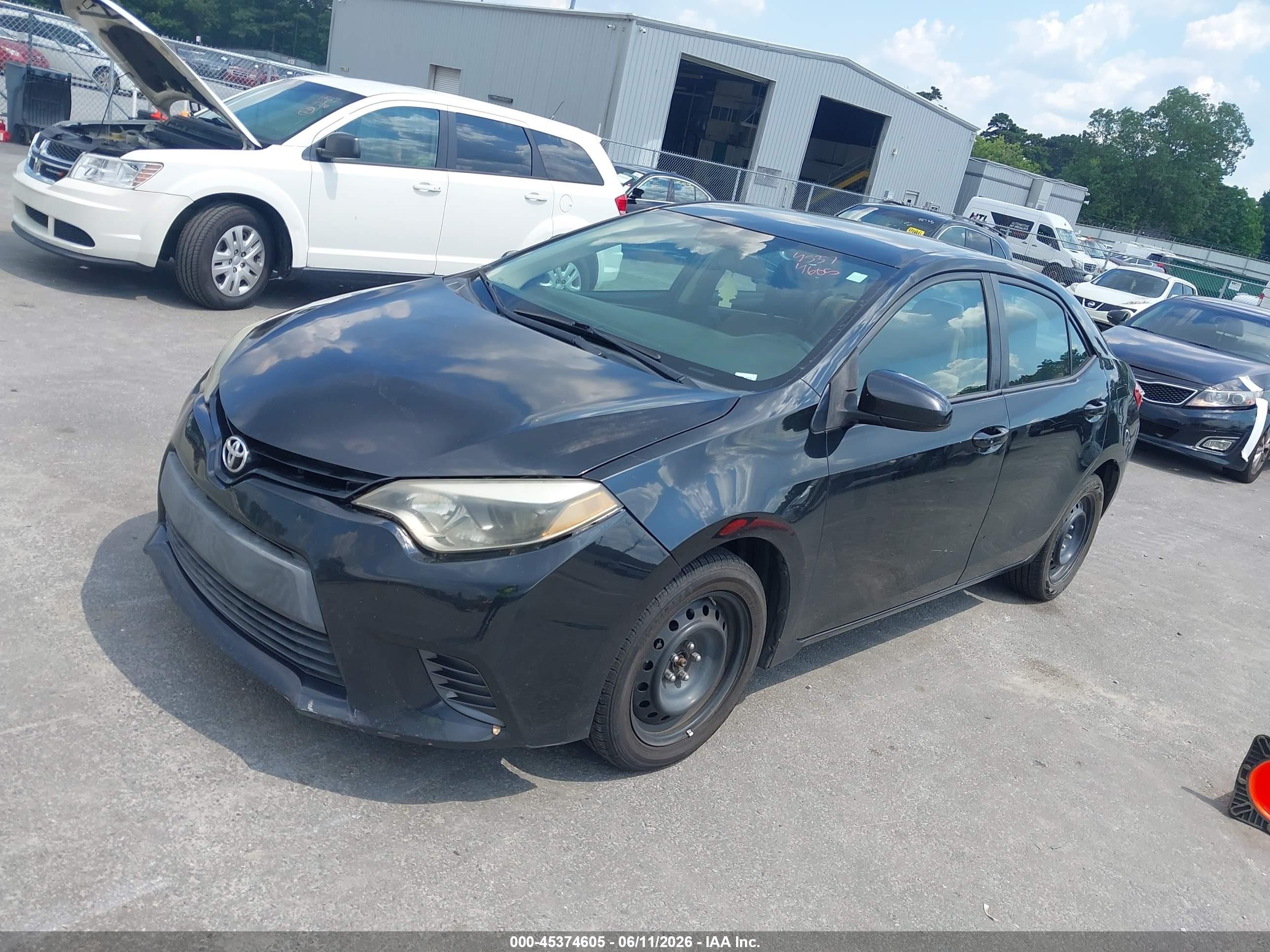 2015 Toyota Corolla Le Black vin: 2T1BURHE1FC378490
