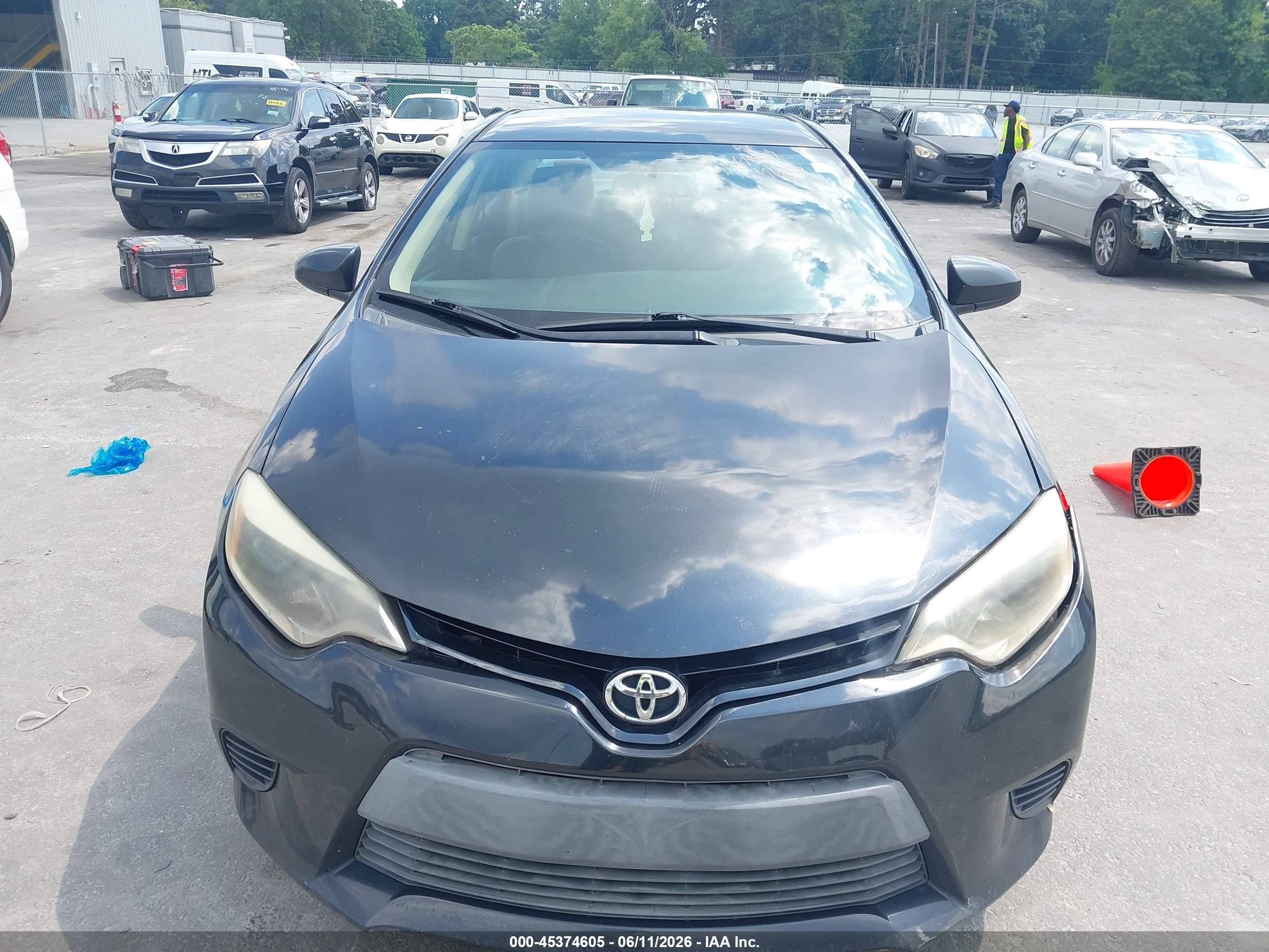 2015 Toyota Corolla Le Black vin: 2T1BURHE1FC378490