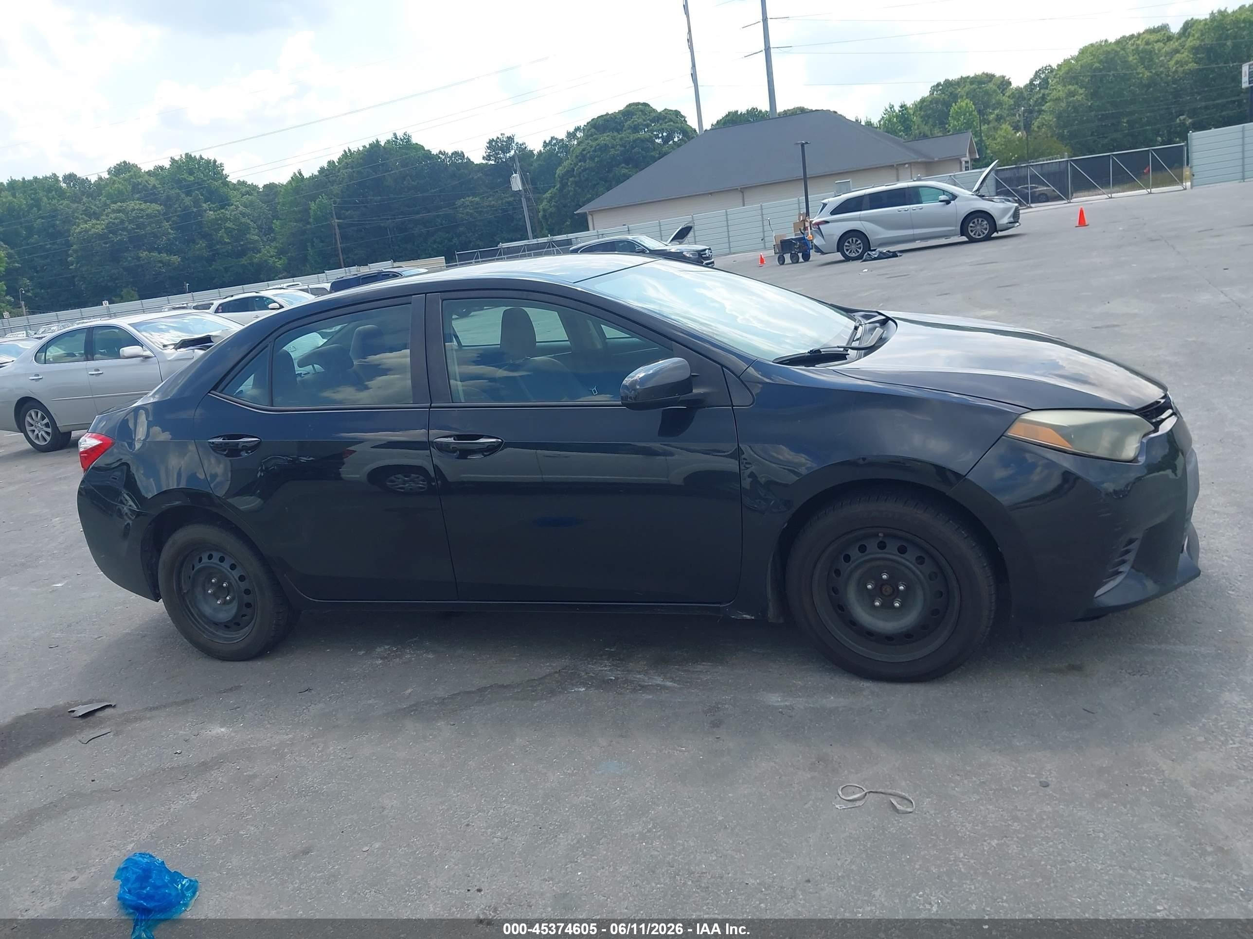 2015 Toyota Corolla Le Black vin: 2T1BURHE1FC378490