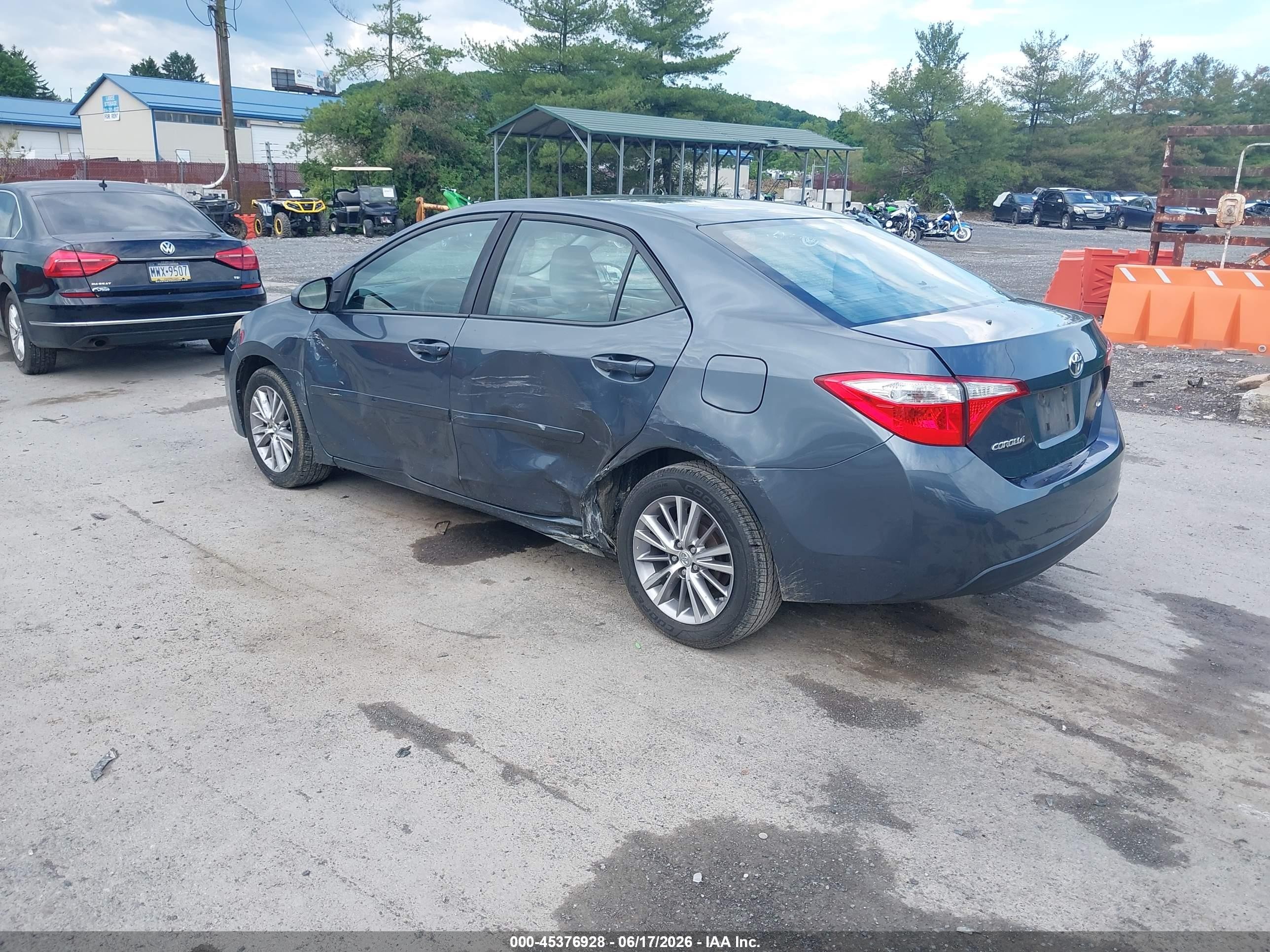 2015 Toyota Corolla Le Plus Gray vin: 2T1BURHE1FC381647