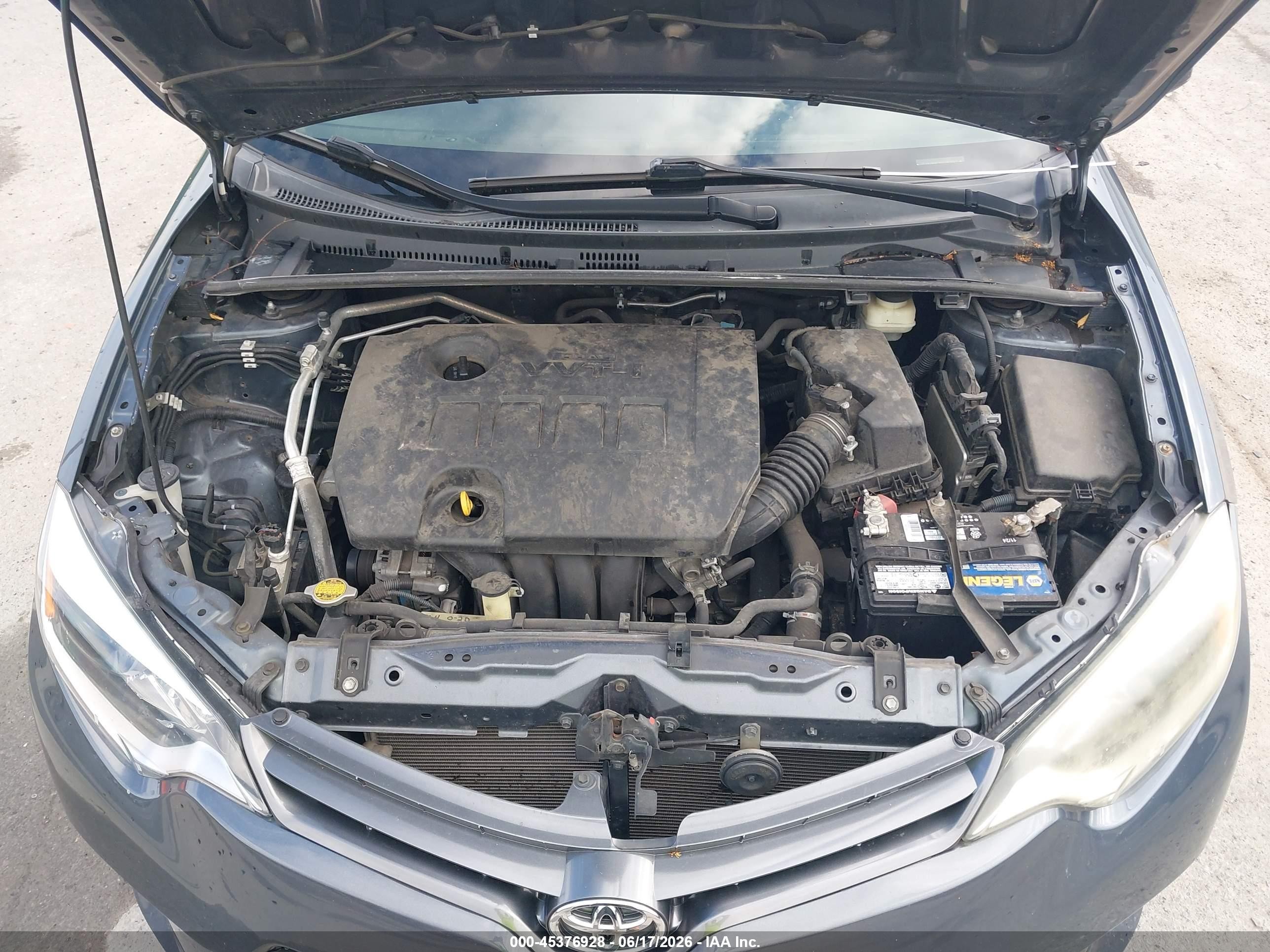 2015 Toyota Corolla Le Plus Gray vin: 2T1BURHE1FC381647