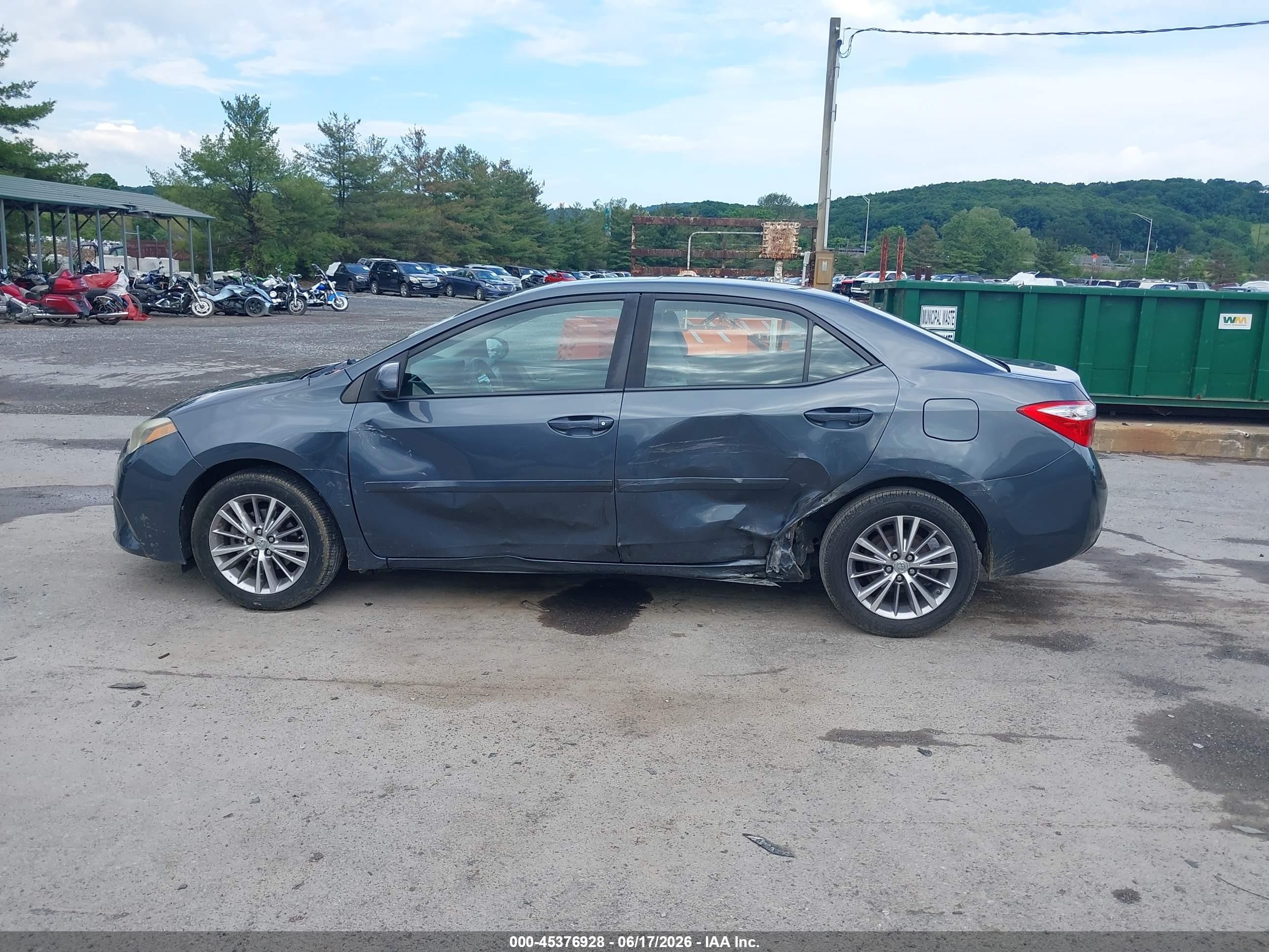 2015 Toyota Corolla Le Plus Gray vin: 2T1BURHE1FC381647