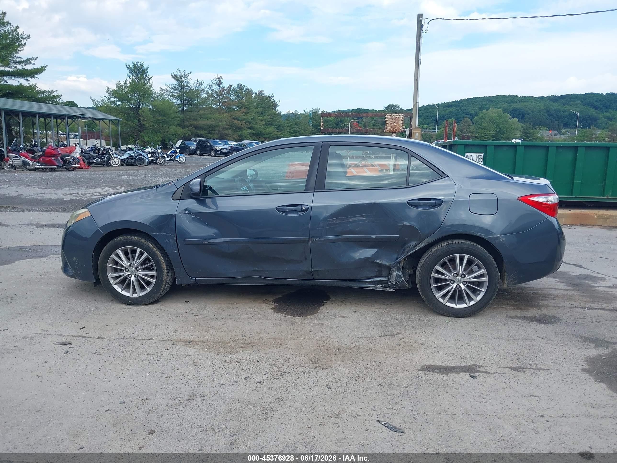 2015 Toyota Corolla Le Plus Gray vin: 2T1BURHE1FC381647