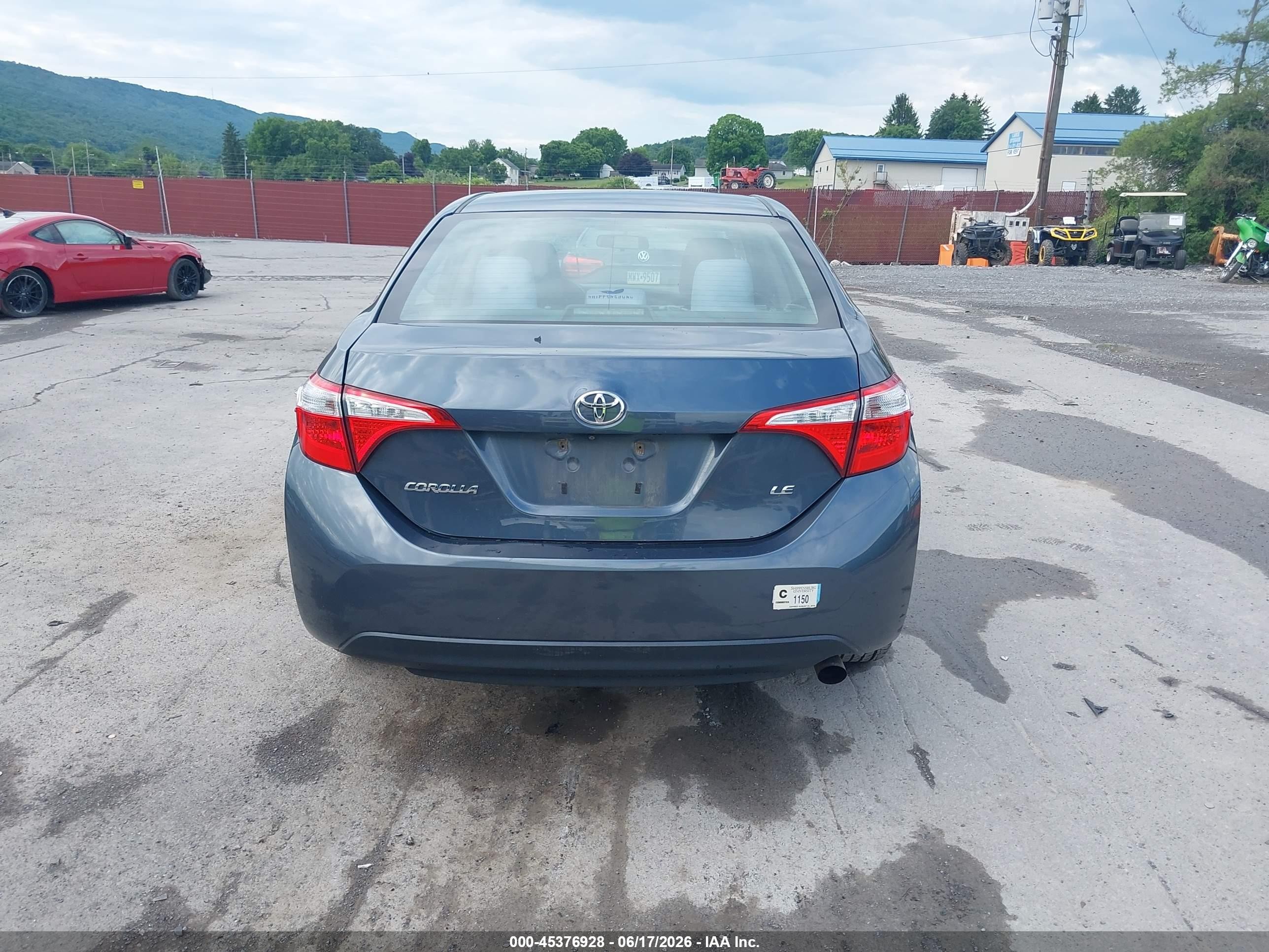 2015 Toyota Corolla Le Plus Gray vin: 2T1BURHE1FC381647