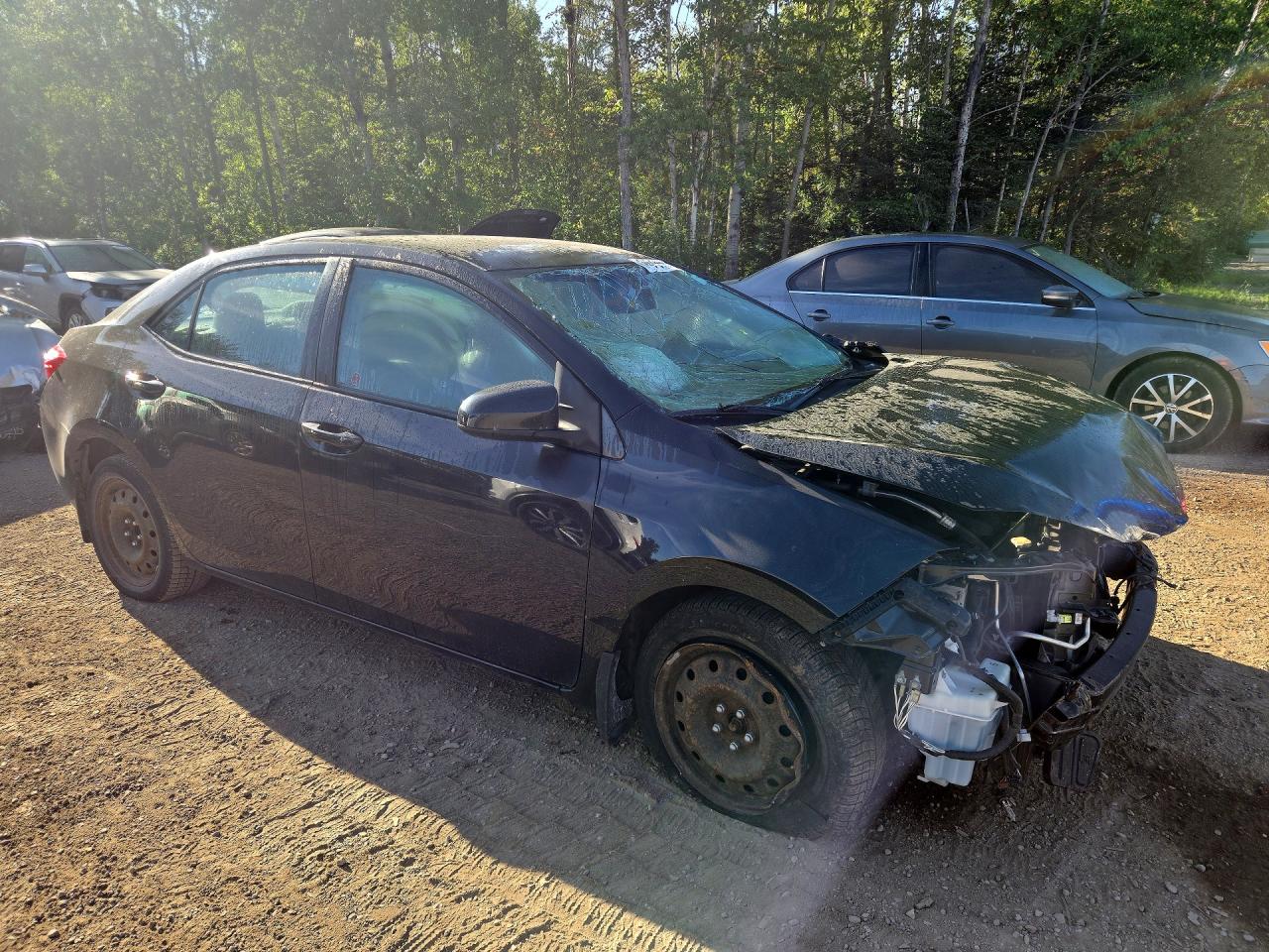 2015 Toyota Corolla L Black vin: 2T1BURHE1FC391319