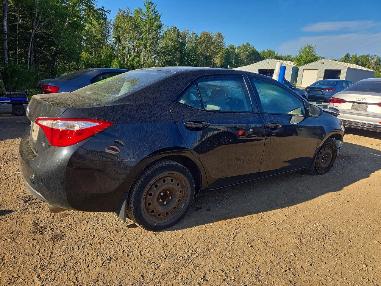 2015 Toyota Corolla L Black vin: 2T1BURHE1FC391319