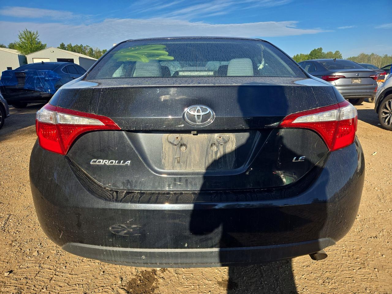 2015 Toyota Corolla L Black vin: 2T1BURHE1FC391319