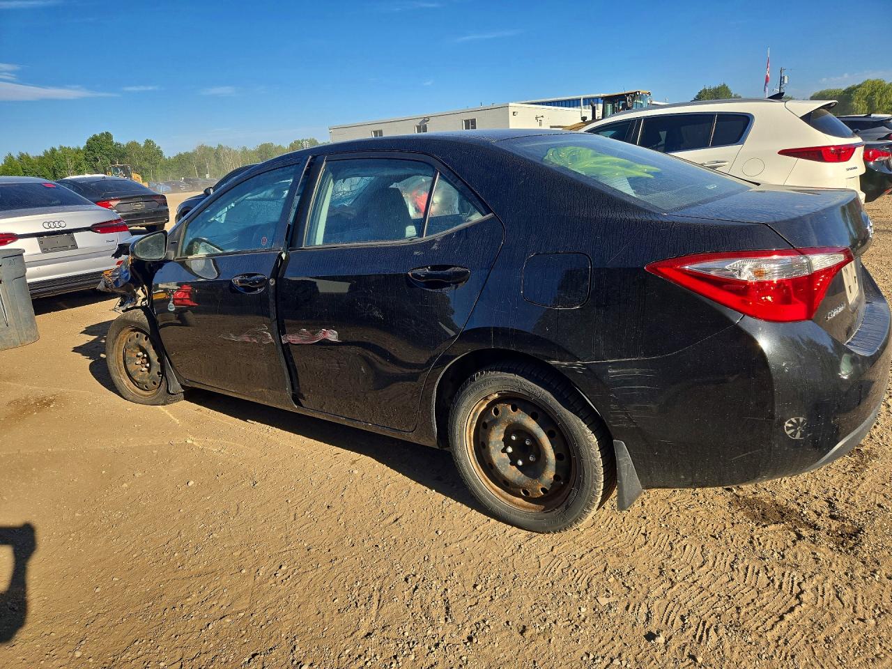 2015 Toyota Corolla L Black vin: 2T1BURHE1FC391319