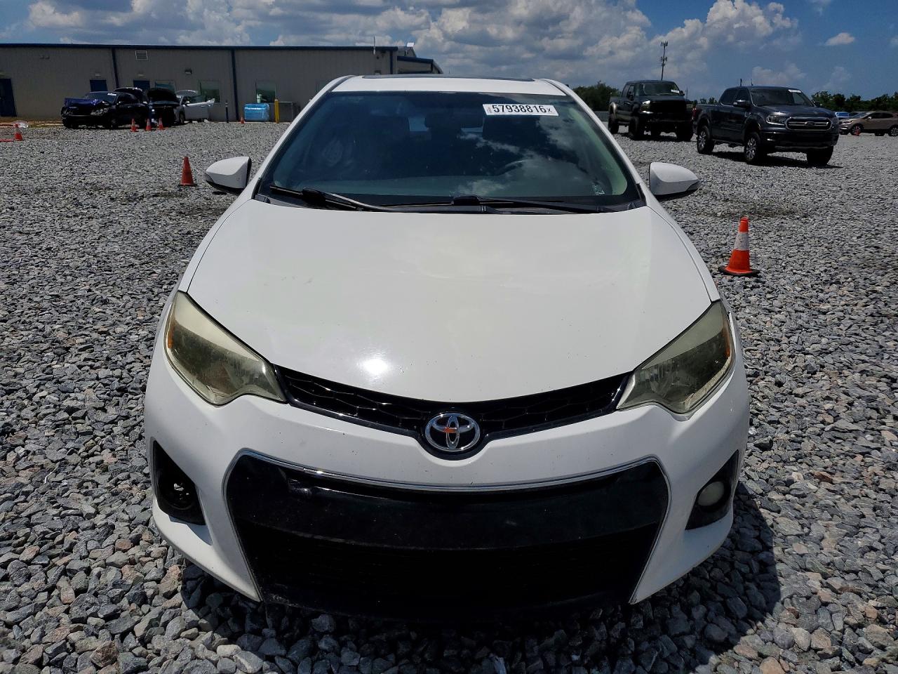 2015 Toyota Corolla S Plus White vin: 2T1BURHE1FC395502