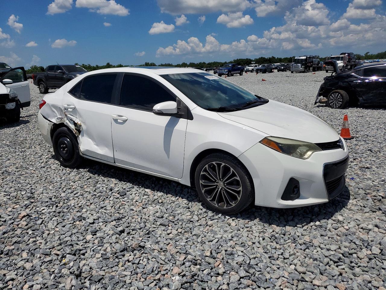 2015 Toyota Corolla S Plus White vin: 2T1BURHE1FC395502