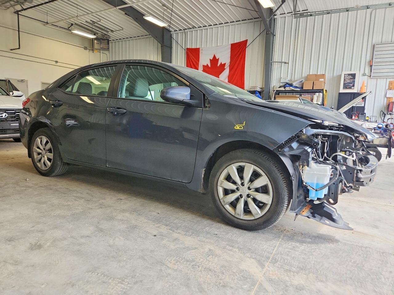 2015 Toyota Corolla L Gray vin: 2T1BURHE1FC405574