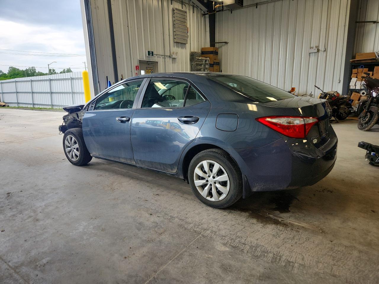 2015 Toyota Corolla L Gray vin: 2T1BURHE1FC405574