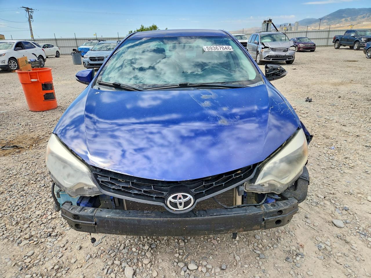 2015 Toyota Corolla L Синий vin: 2T1BURHE1FC408006