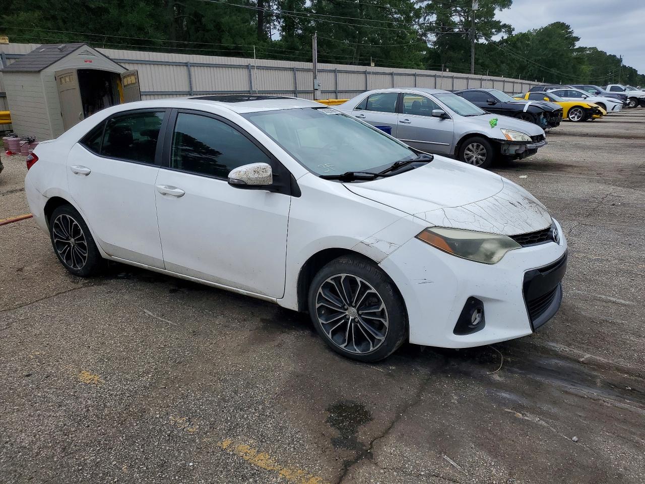2015 Toyota Corolla S Plus White vin: 2T1BURHE1FC412685