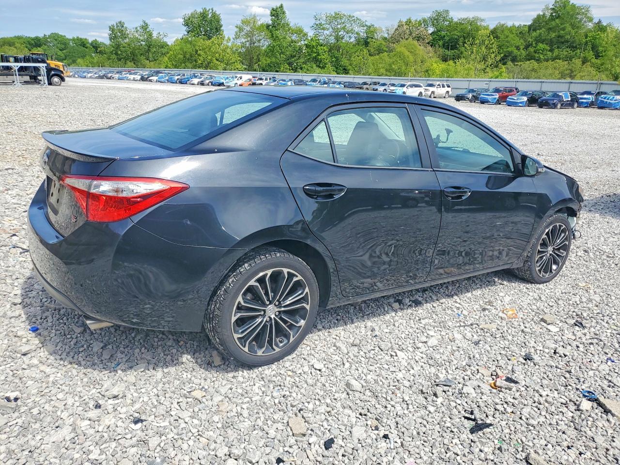2015 Toyota Corolla S Plus Black vin: 2T1BURHE1FC419152