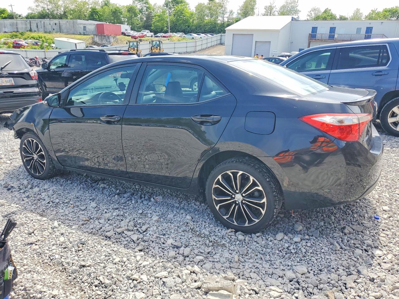 2015 Toyota Corolla S Plus Black vin: 2T1BURHE1FC419152