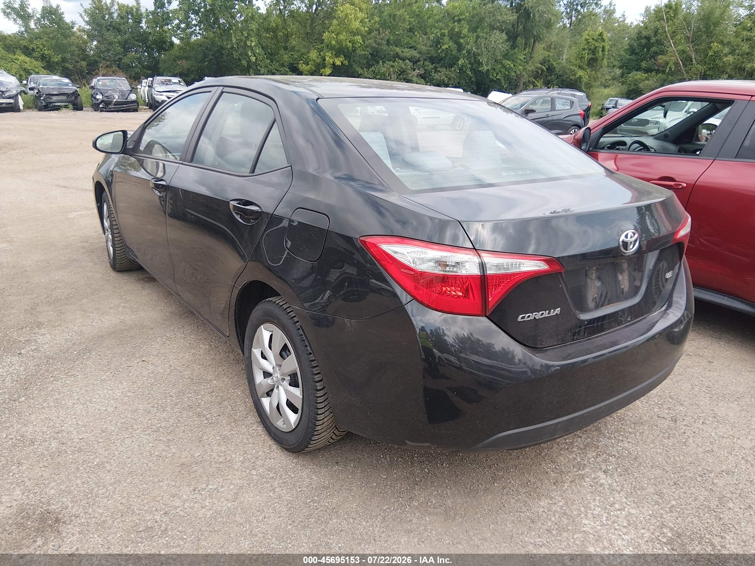 2015 Toyota Corolla Le Blue vin: 2T1BURHE1FC419684