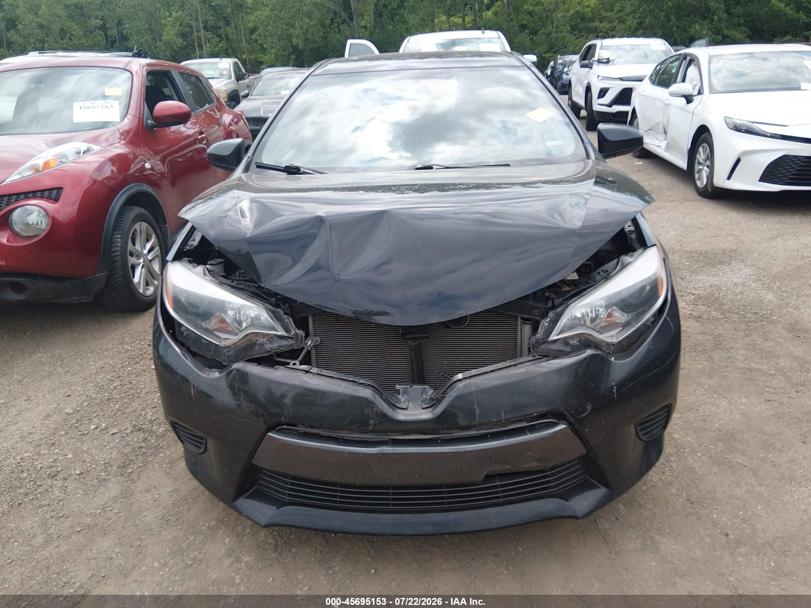 2015 Toyota Corolla Le Blue vin: 2T1BURHE1FC419684