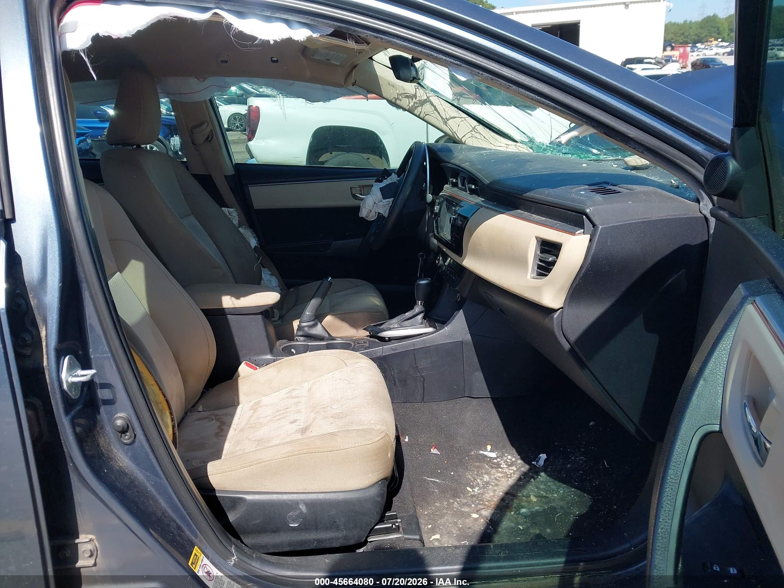 2015 Toyota Corolla Le Blue vin: 2T1BURHE1FC421273