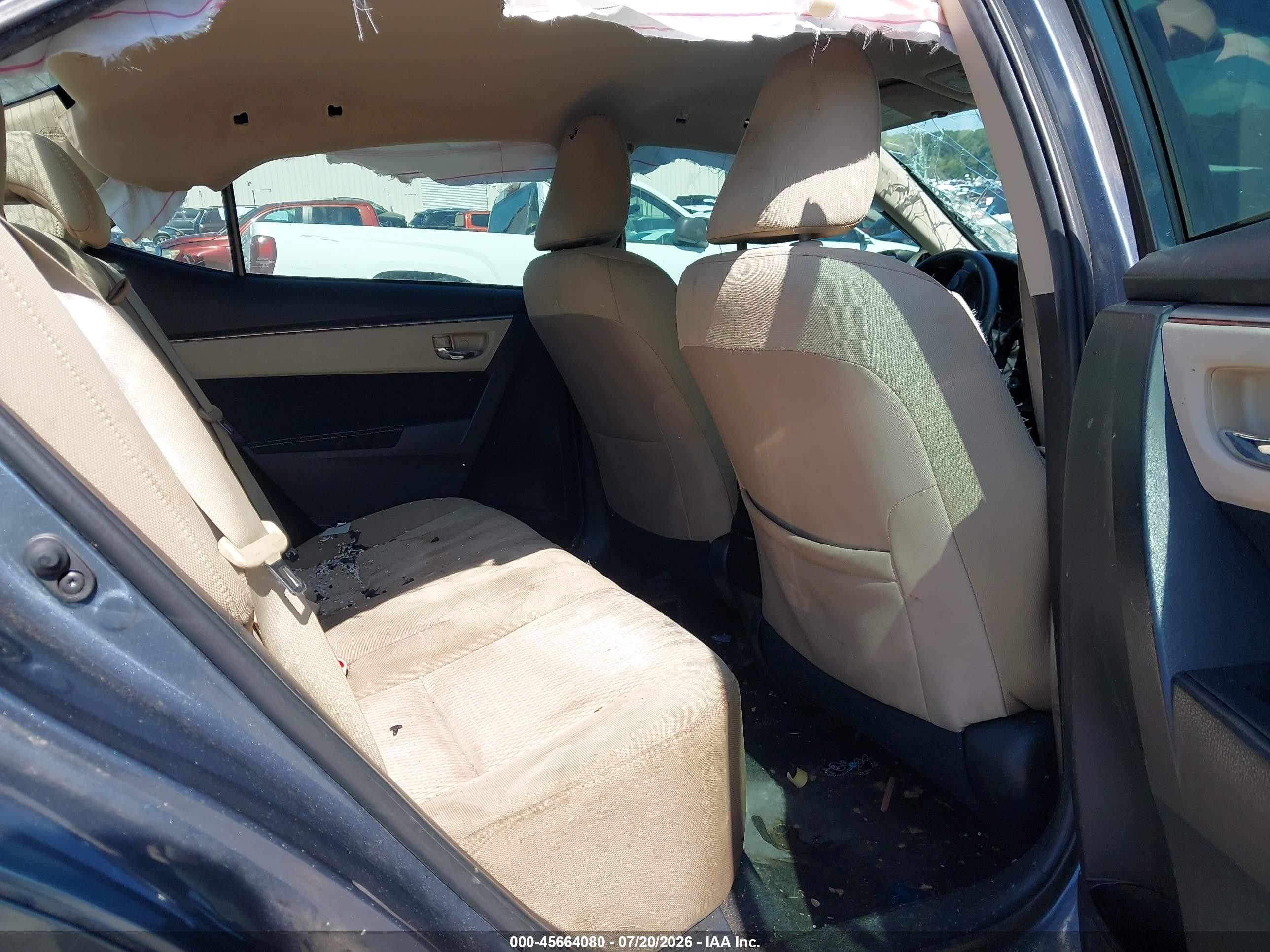 2015 Toyota Corolla Le Blue vin: 2T1BURHE1FC421273
