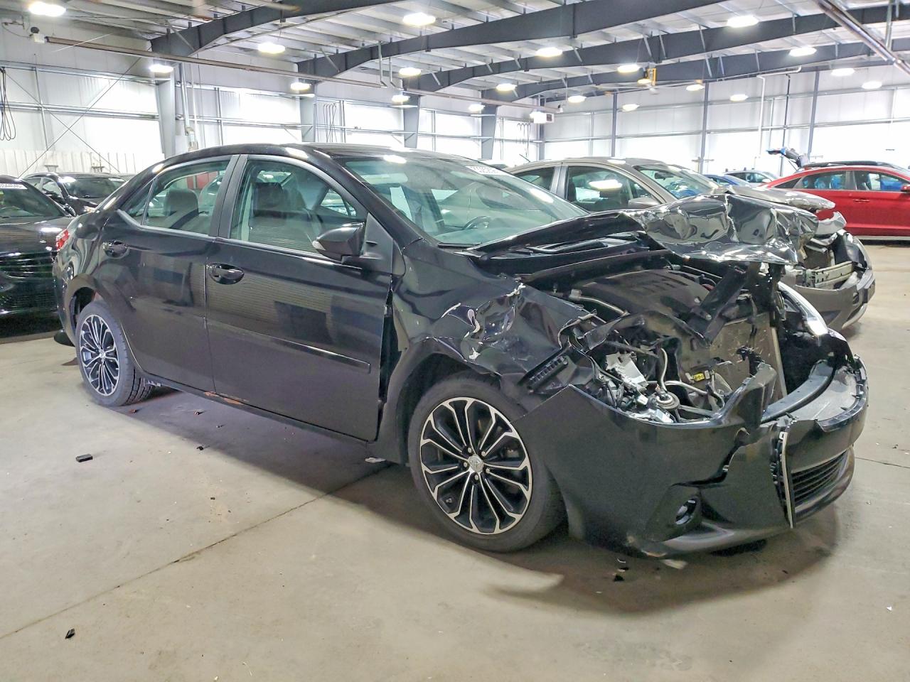 2015 Toyota Corolla S Plus Black vin: 2T1BURHE1FC425338