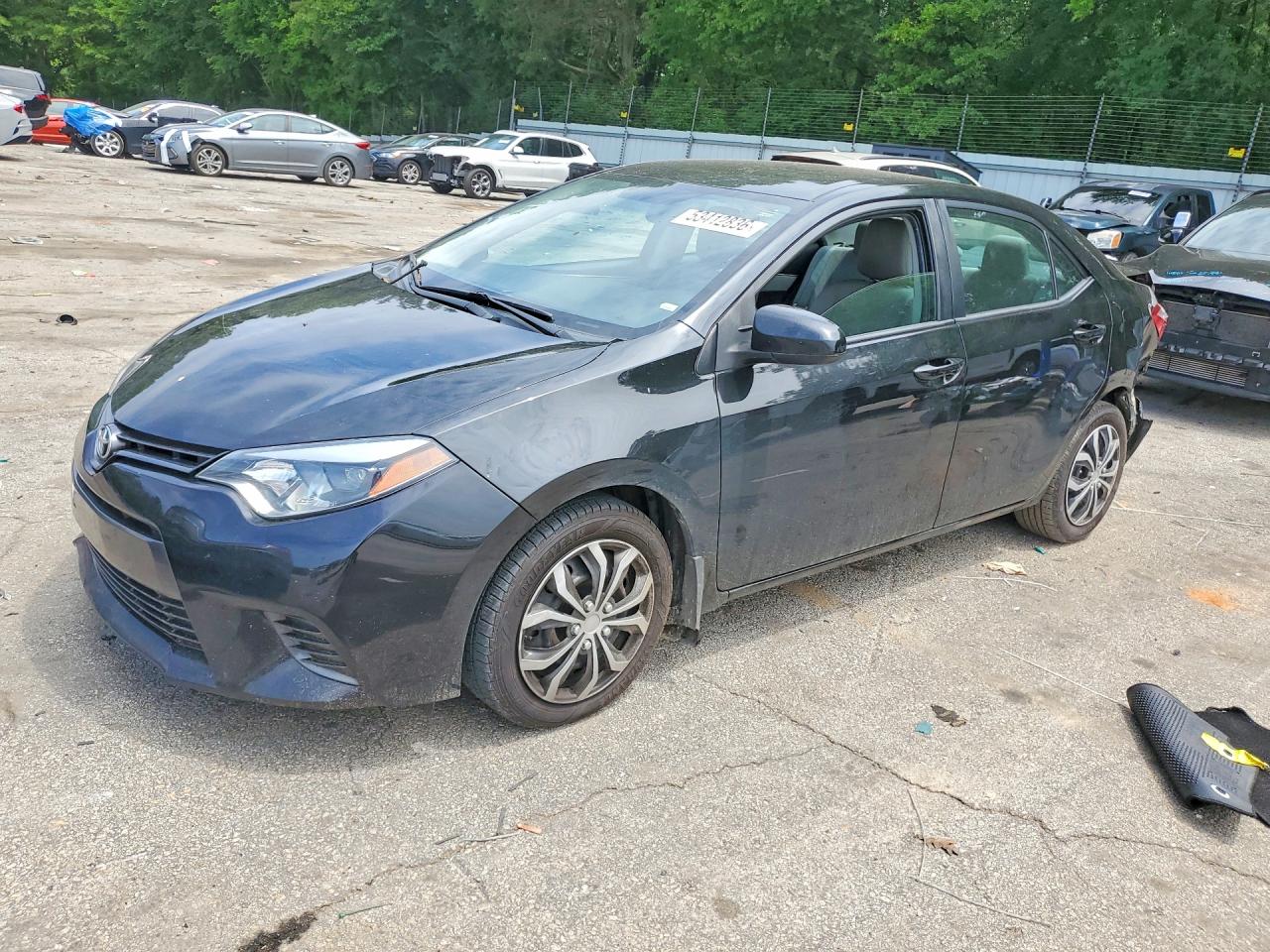 2015 Toyota Corolla Le Черный vin: 2T1BURHE1FC425811