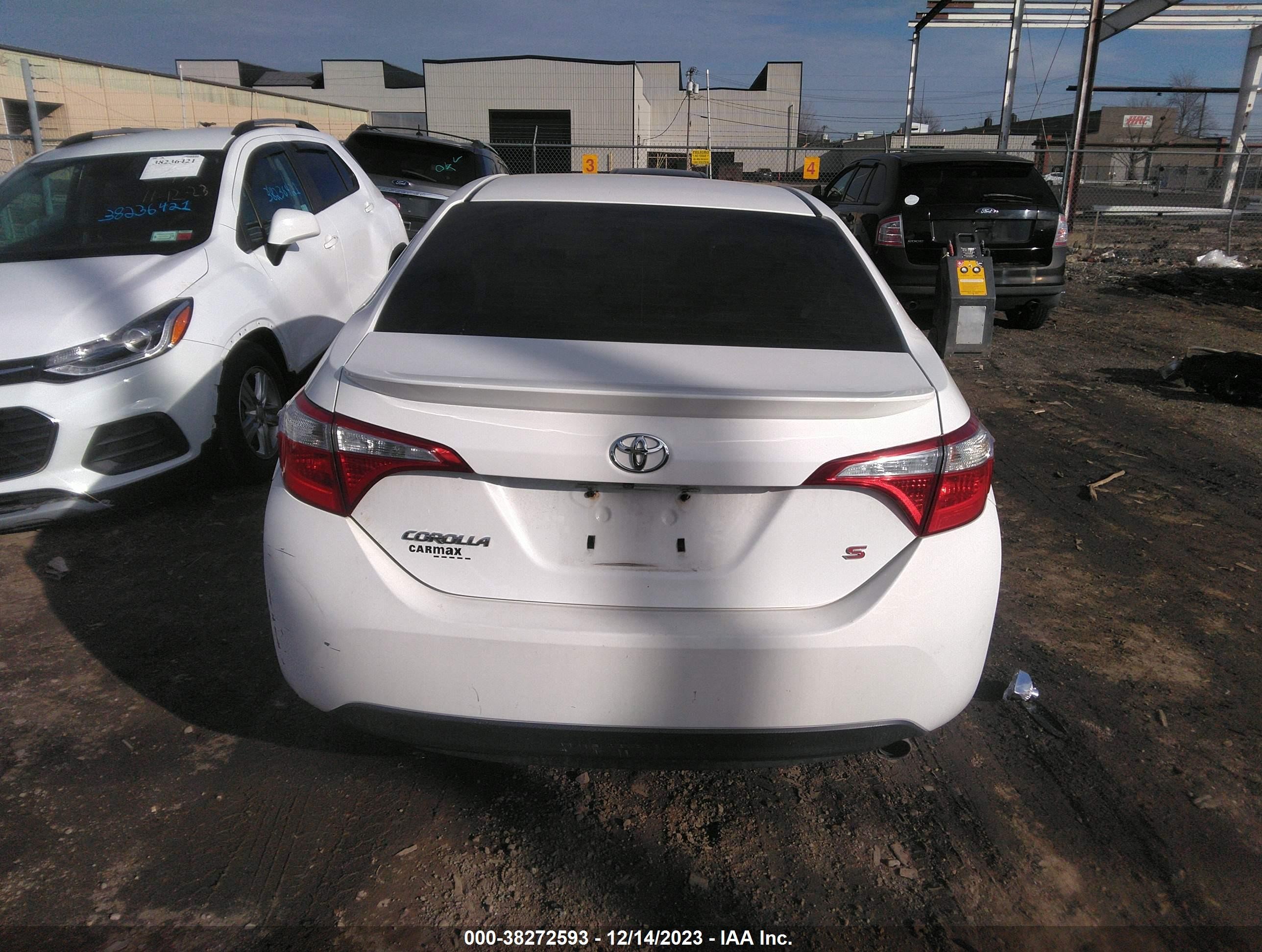 2015 Toyota Corolla Le White vin: 2T1BURHE1FC437067