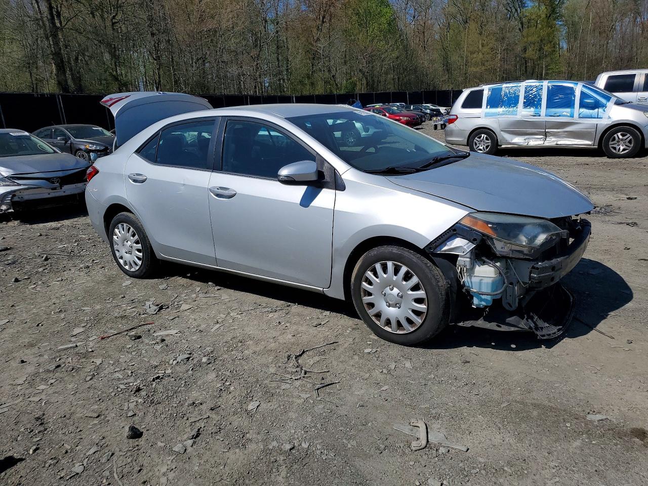 2015 Toyota Corolla S Silver vin: 2T1BURHE1FC437523