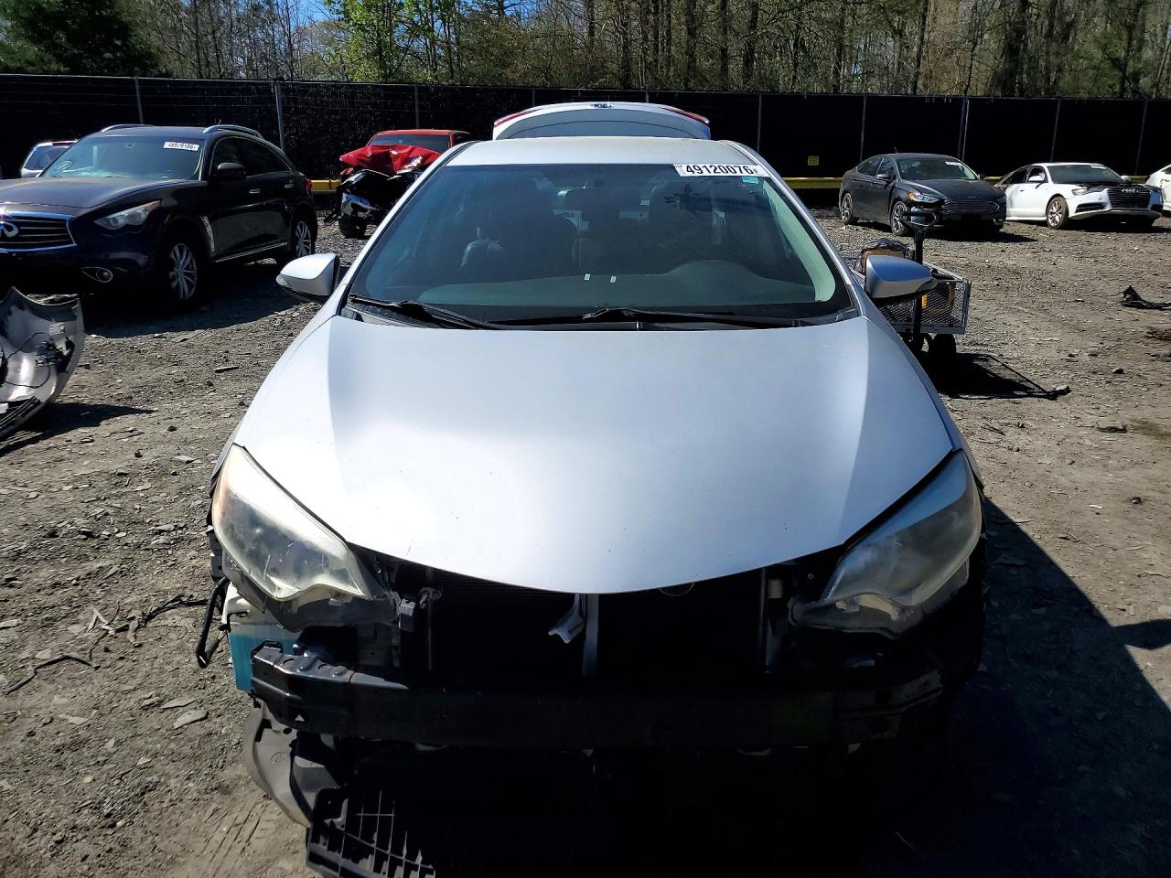 2015 Toyota Corolla S Silver vin: 2T1BURHE1FC437523