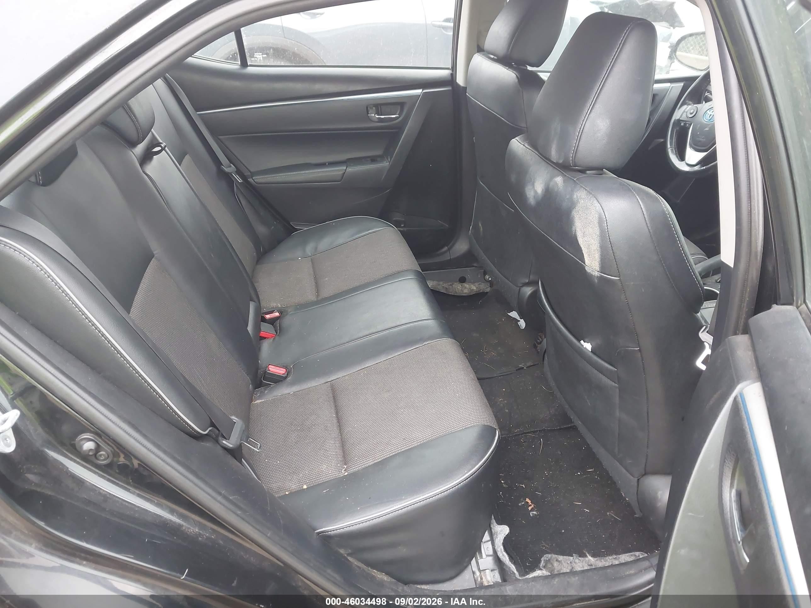 2015 Toyota Corolla S Plus Black vin: 2T1BURHE1FC438364